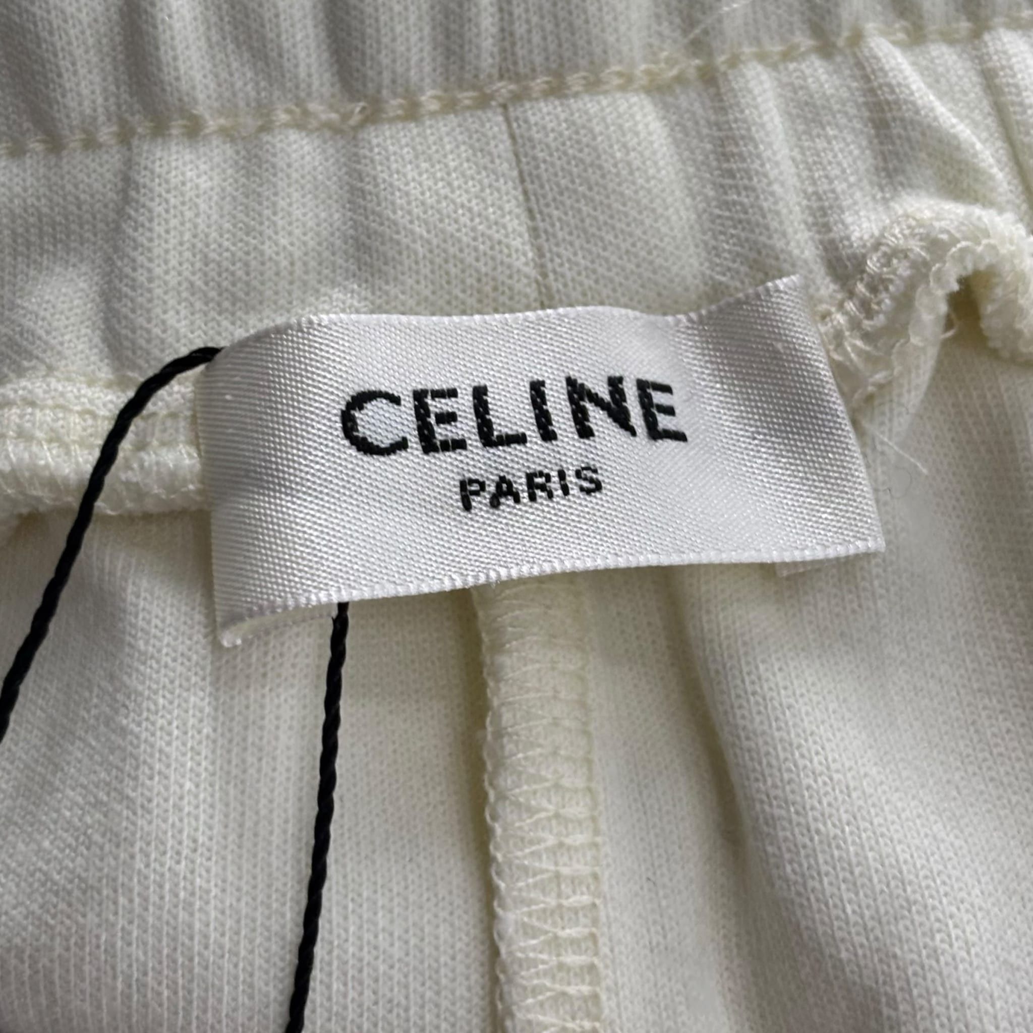Celine Snap Track Pants Cream Size US 34 / EU 50 - 3 Thumbnail