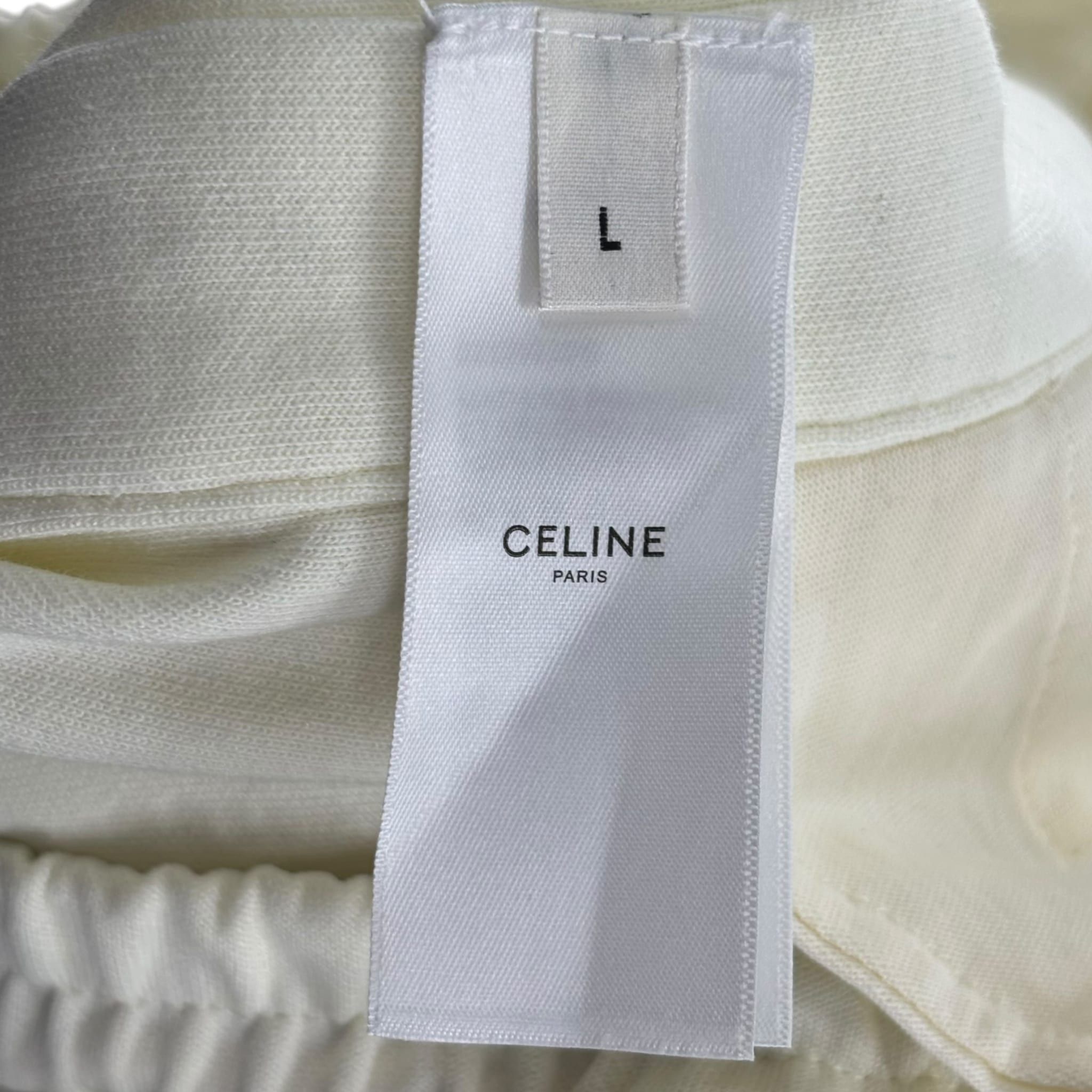 Celine Snap Track Pants Cream Size US 34 / EU 50 - 4 Thumbnail