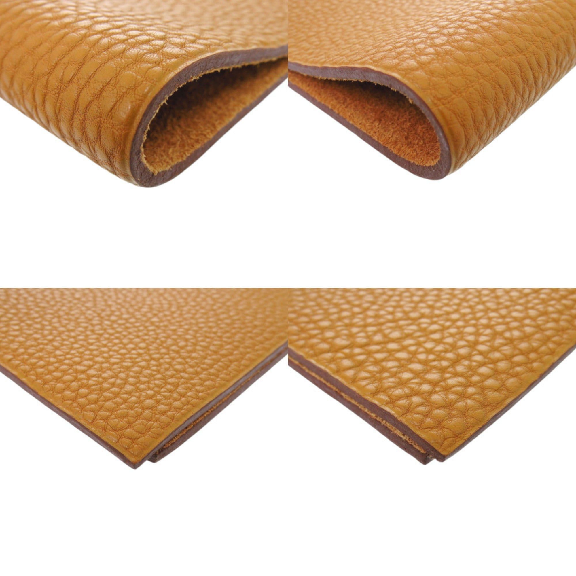 Hermes Excellent condition Hermes Ulysses MM Togo leather notebook cover in brown with silver hardware. 0381HERMES Size ONE SIZE - 3 Thumbnail