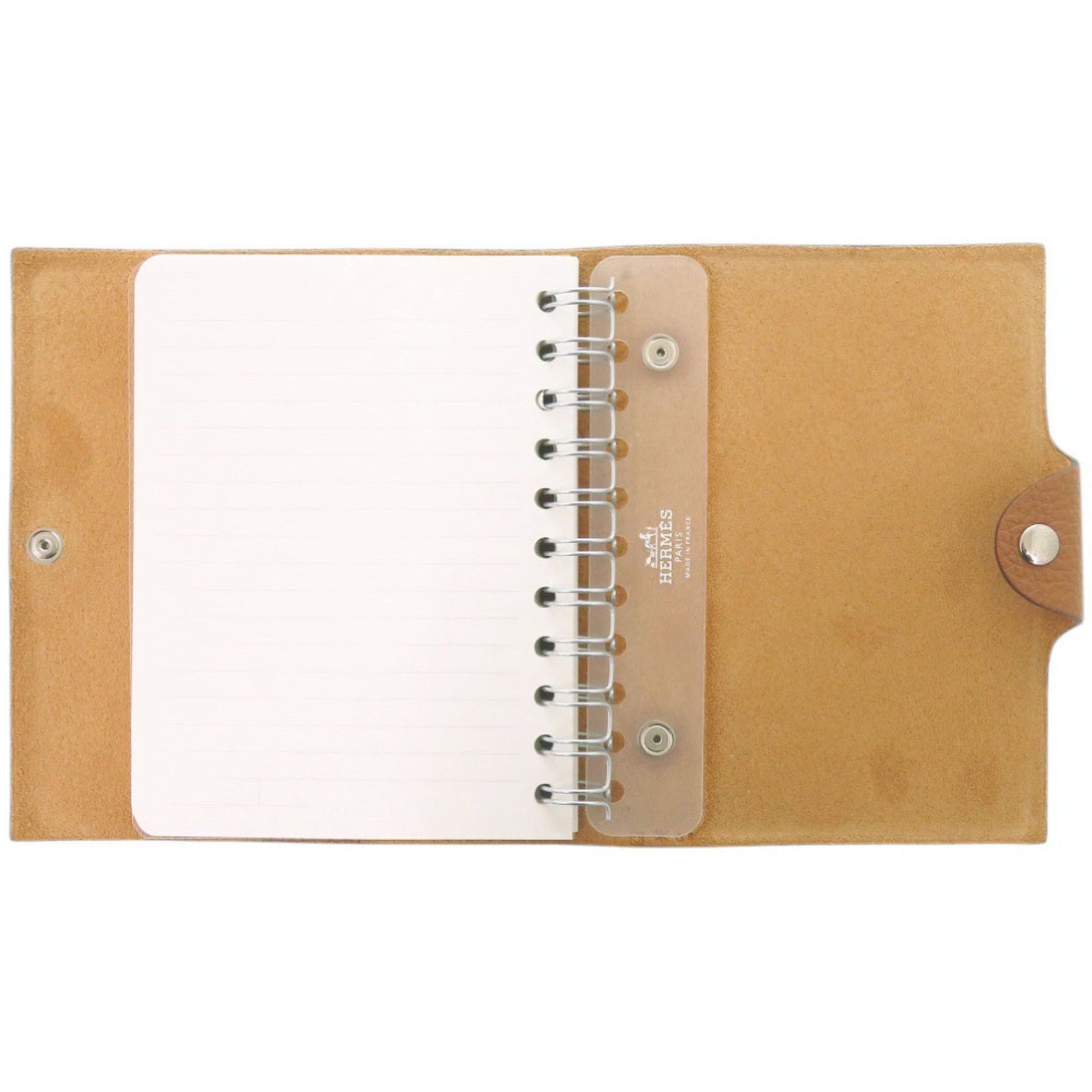 Hermes Excellent condition Hermes Ulysses PM Togo leather notebook cover in gold with silver hardware, □O stamp (2011 production). Brown. 0912HERMES Size ONE SIZE - 5 Thumbnail