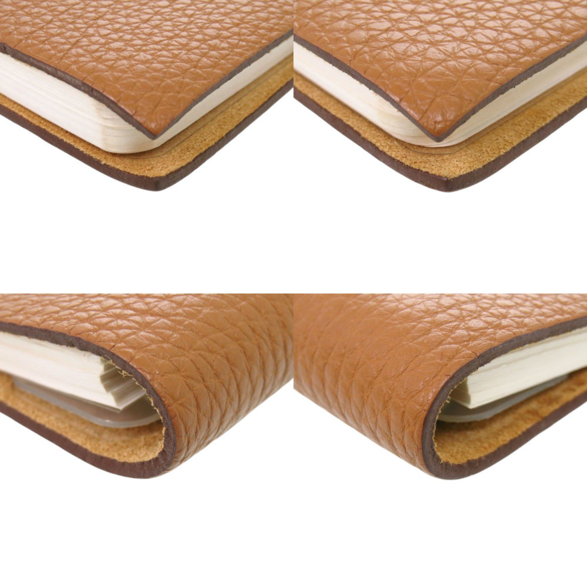 Hermes Excellent condition Hermes Ulysses PM Togo leather notebook cover in gold with silver hardware, □O stamp (2011 production). Brown. 0912HERMES Size ONE SIZE - 3 Thumbnail