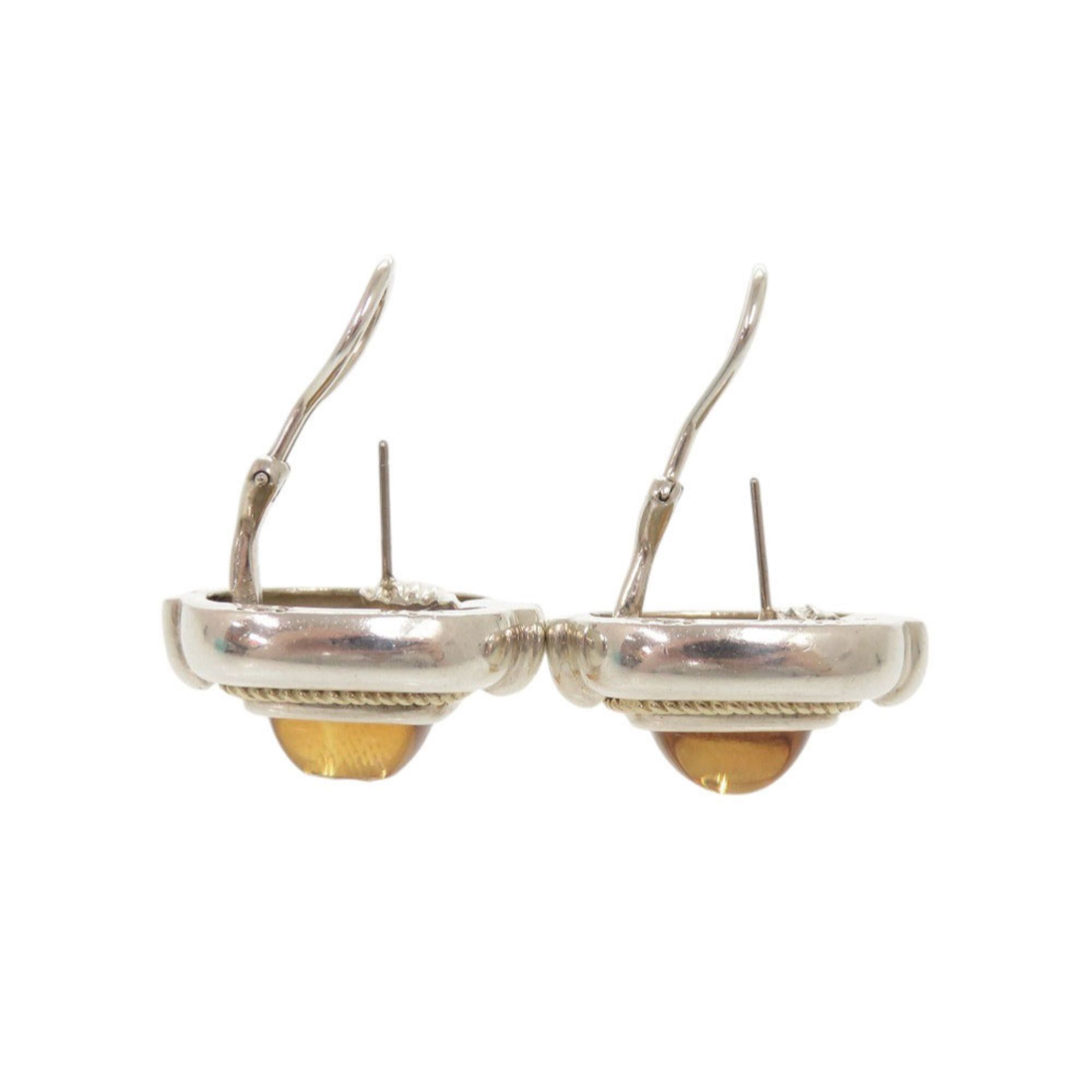 Tiffany & Co. Tiffany & Co. Vintage Square Sterling Silver 925 18K Yellow Gold 750 Citrine Earrings 0491 TIFFANY&Co. Size ONE SIZE - 4 Thumbnail