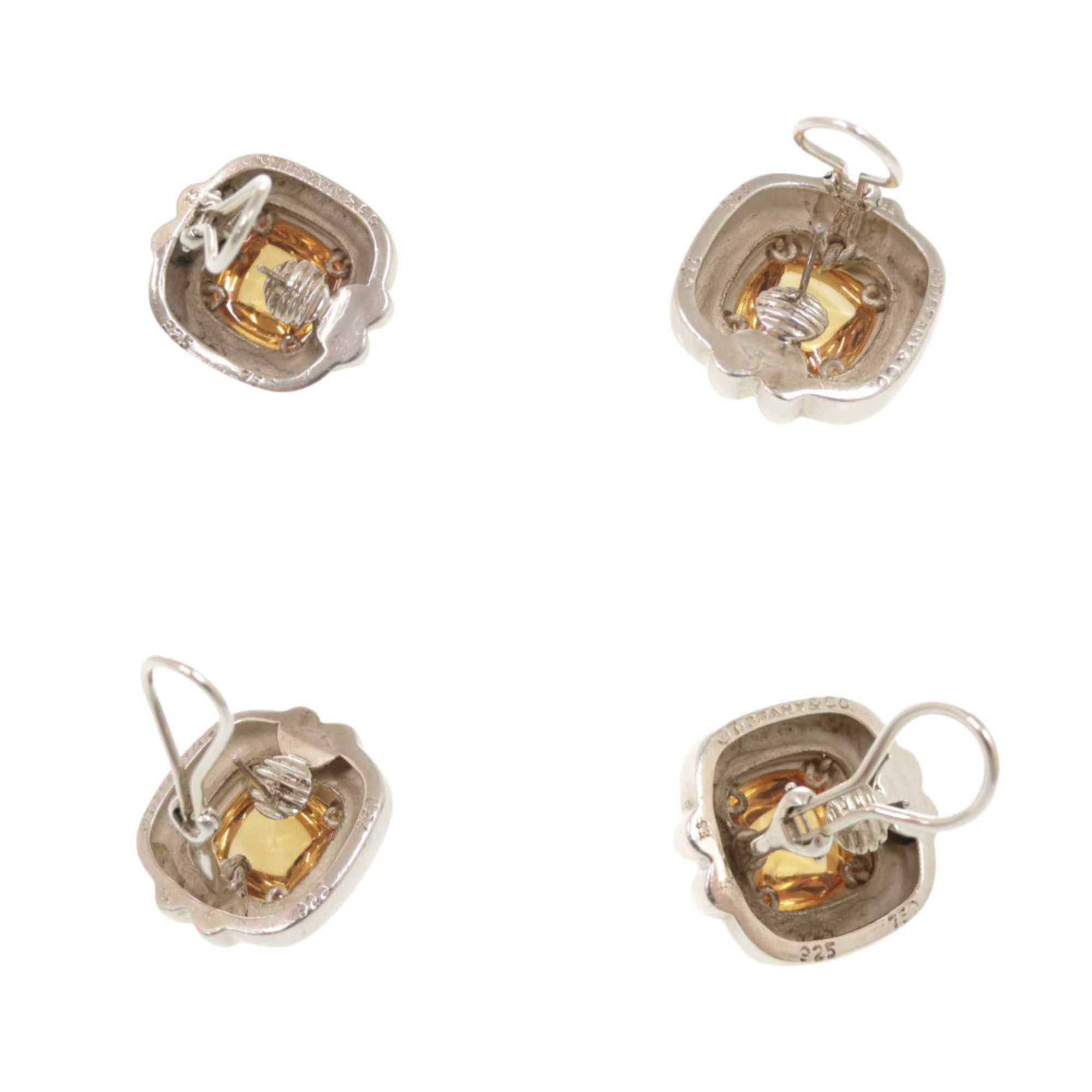Tiffany & Co. Tiffany & Co. Vintage Square Sterling Silver 925 18K Yellow Gold 750 Citrine Earrings 0491 TIFFANY&Co. Size ONE SIZE - 8 Thumbnail