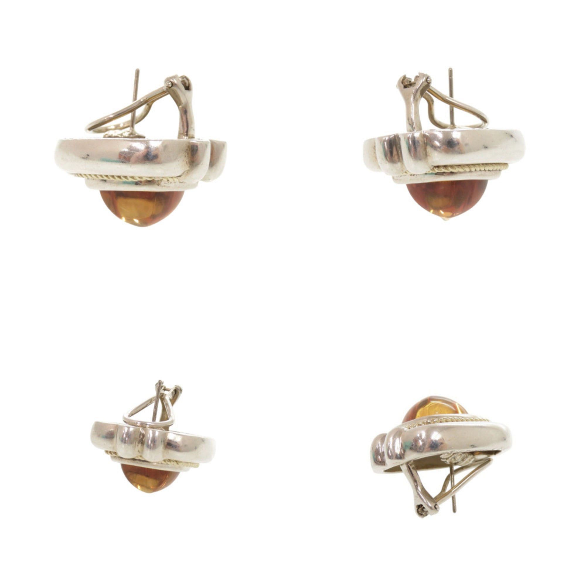 Tiffany & Co. Tiffany & Co. Vintage Square Sterling Silver 925 18K Yellow Gold 750 Citrine Earrings 0491 TIFFANY&Co. Size ONE SIZE - 9 Thumbnail