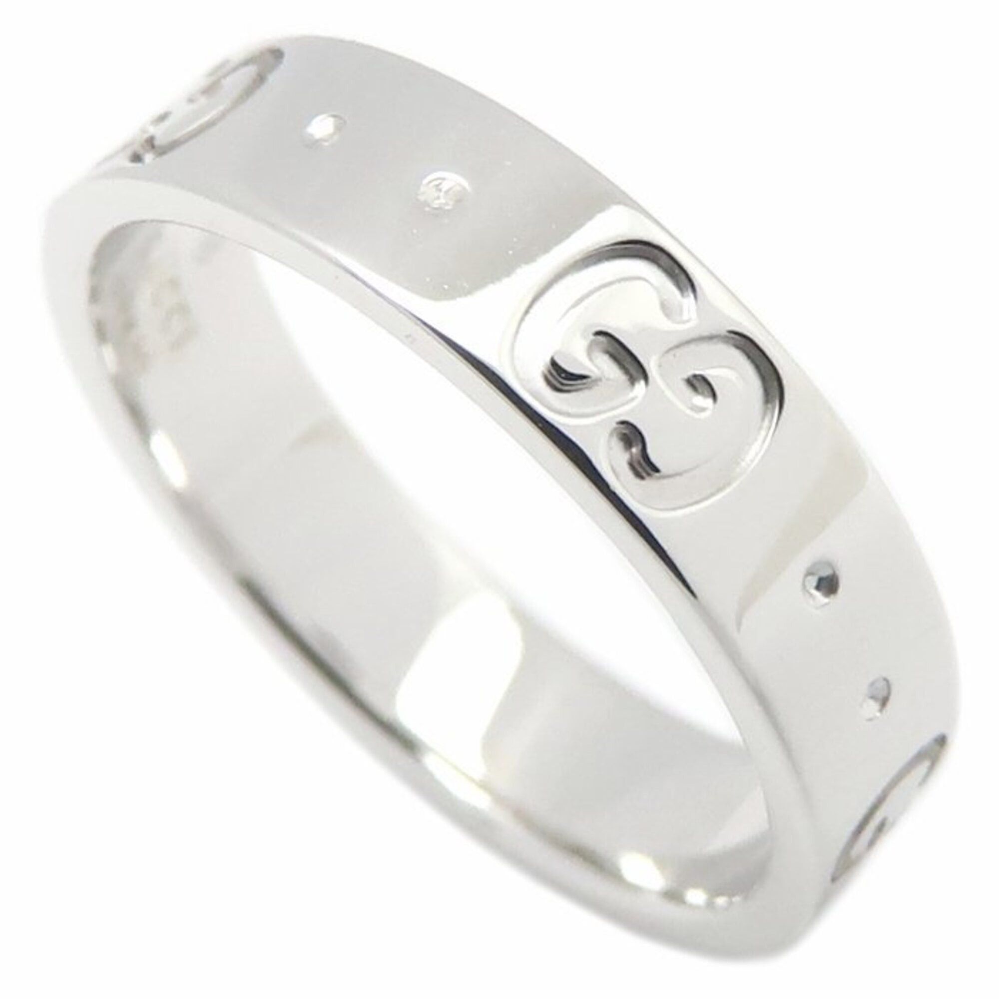 Gucci GUCCI Icon Ring, Size #8, 18K White Gold, Women's, Item Number 295548 Size ONE SIZE - 2 Thumbnail