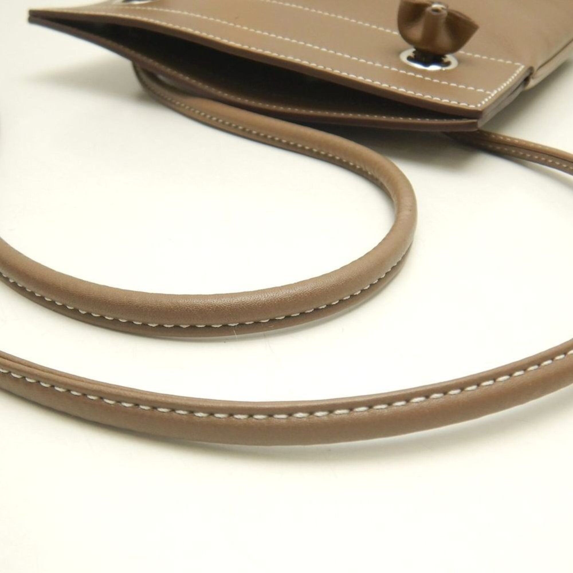 Hermes HERMES Aline Mini Shoulder Bag, Veau Swift Leather, Etoupe, Women's, 253847 Size ONE SIZE - 12 Thumbnail