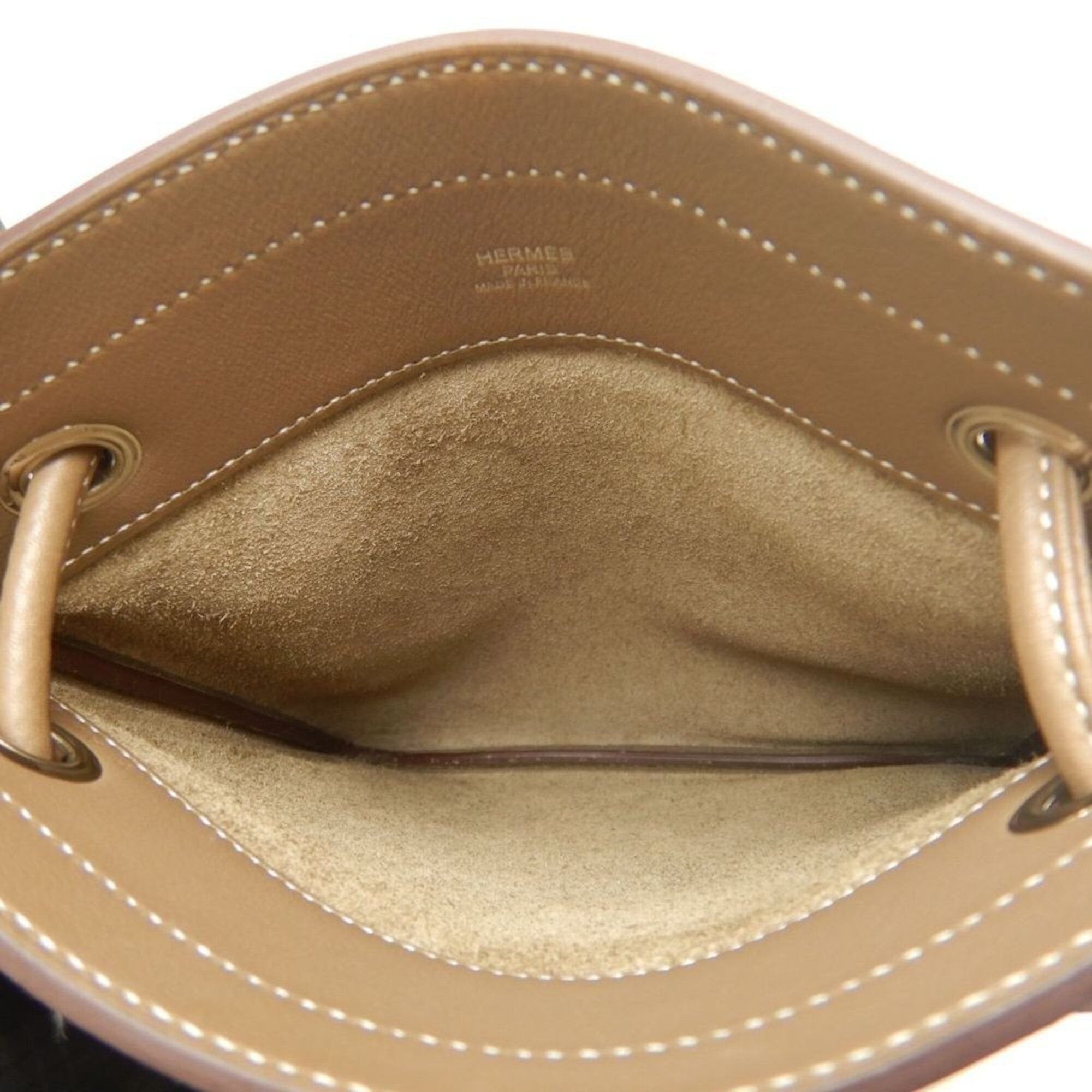 Hermes HERMES Aline Mini Shoulder Bag, Veau Swift Leather, Etoupe, Women's, 253847 Size ONE SIZE - 5 Thumbnail