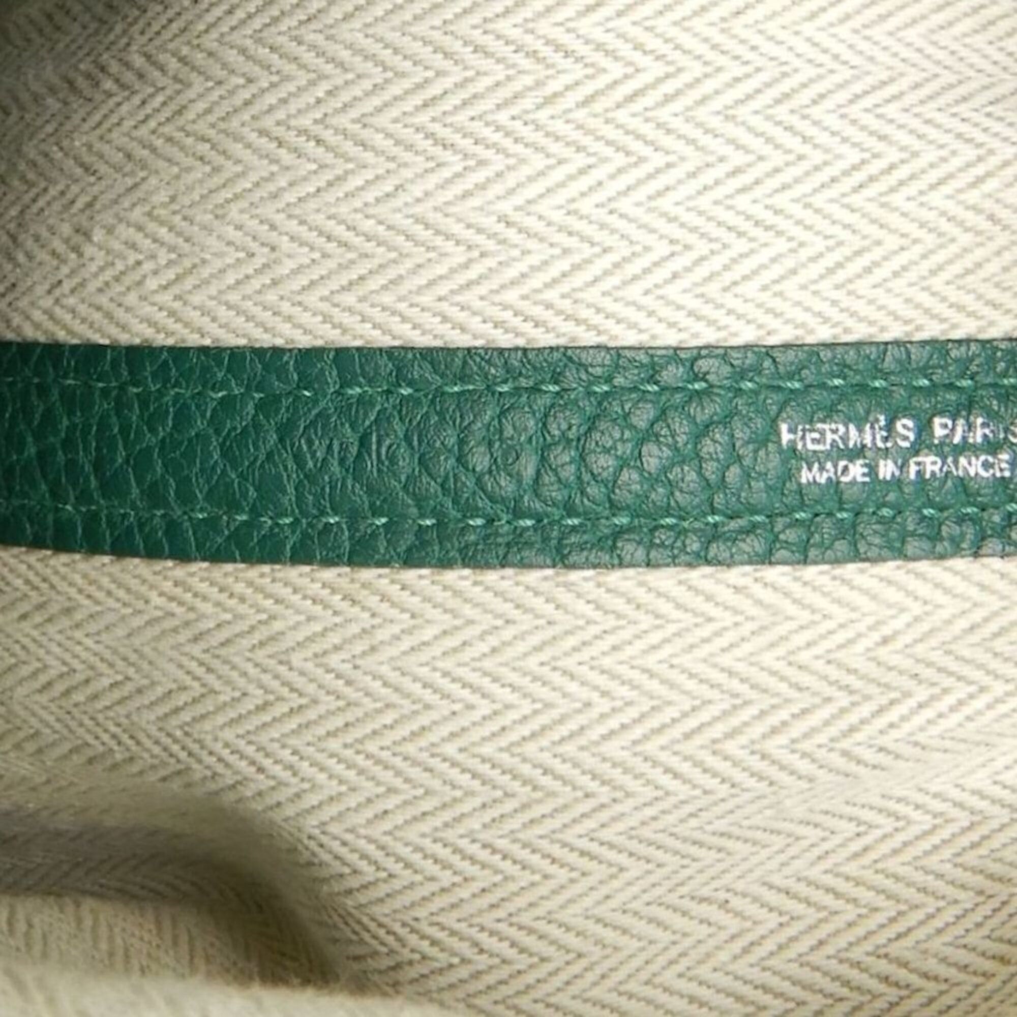 Hermes HERMES Garden Party Handbag, Negonda Green, Women's, 253854 Size ONE SIZE - 24 Thumbnail