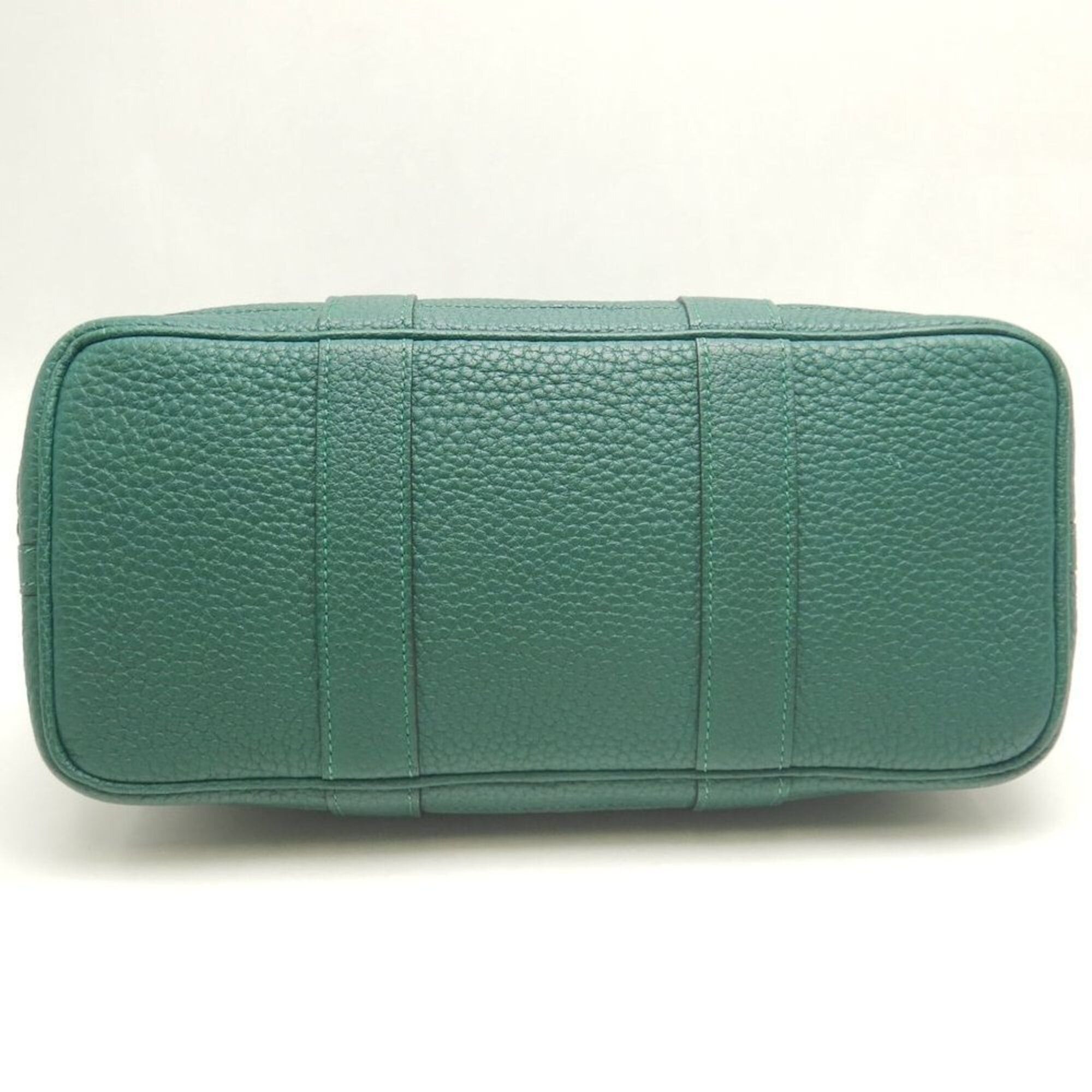 Hermes HERMES Garden Party Handbag, Negonda Green, Women's, 253854 Size ONE SIZE - 6 Thumbnail