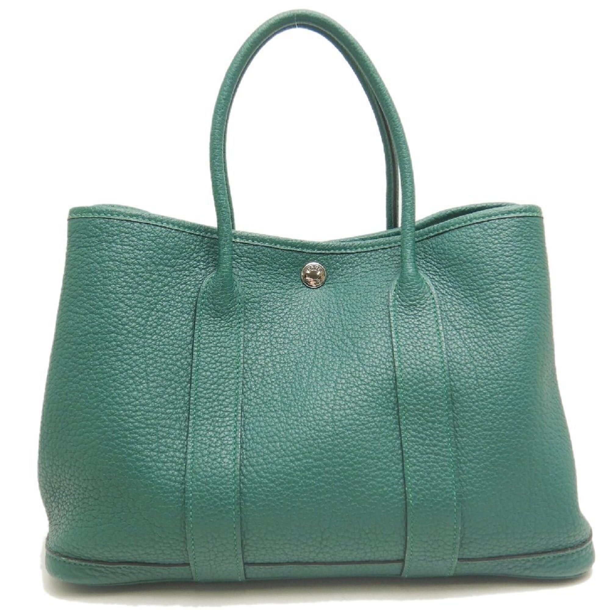 Hermes HERMES Garden Party Handbag, Negonda Green, Women's, 253854 Size ONE SIZE - 2 Thumbnail