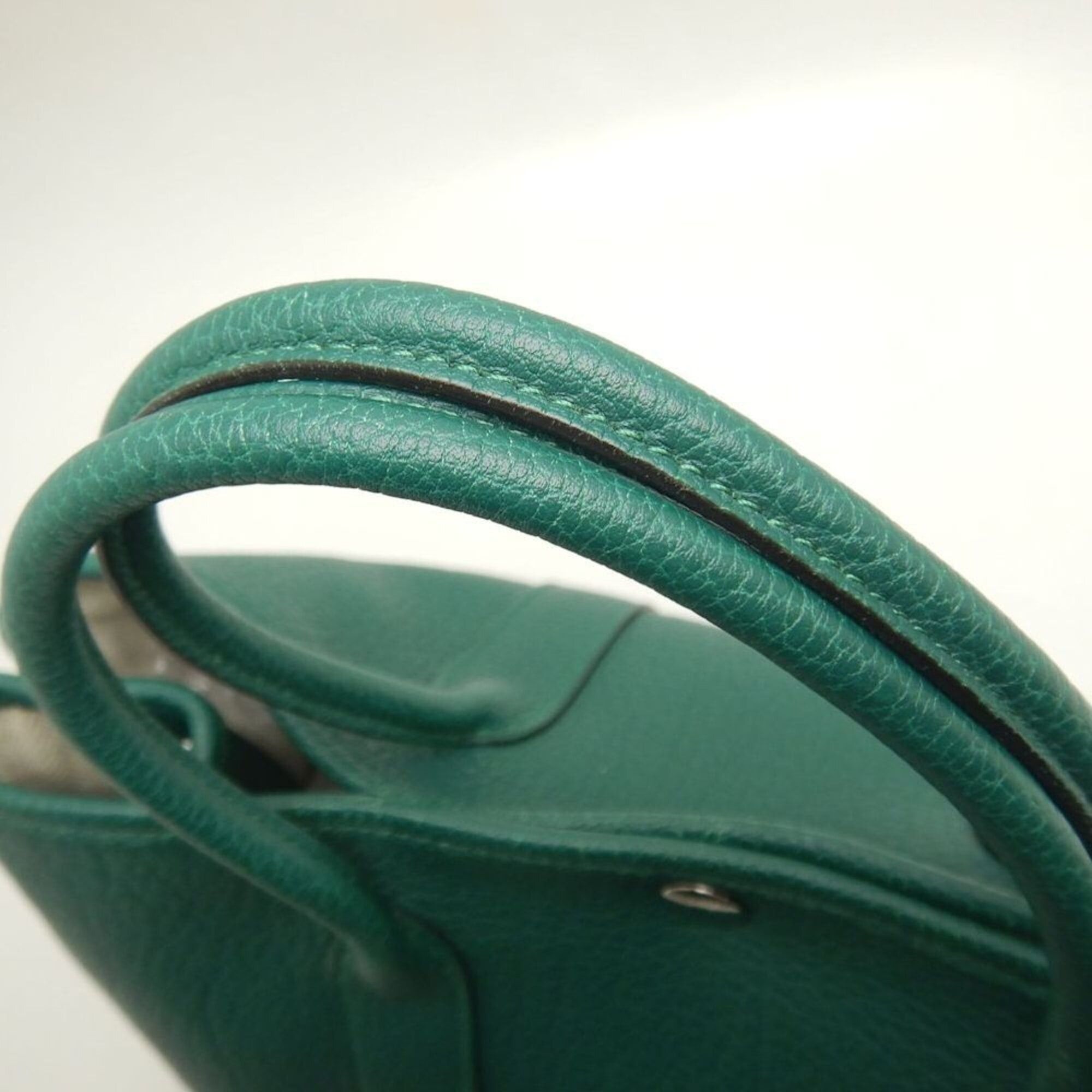 Hermes HERMES Garden Party Handbag, Negonda Green, Women's, 253854 Size ONE SIZE - 11 Thumbnail