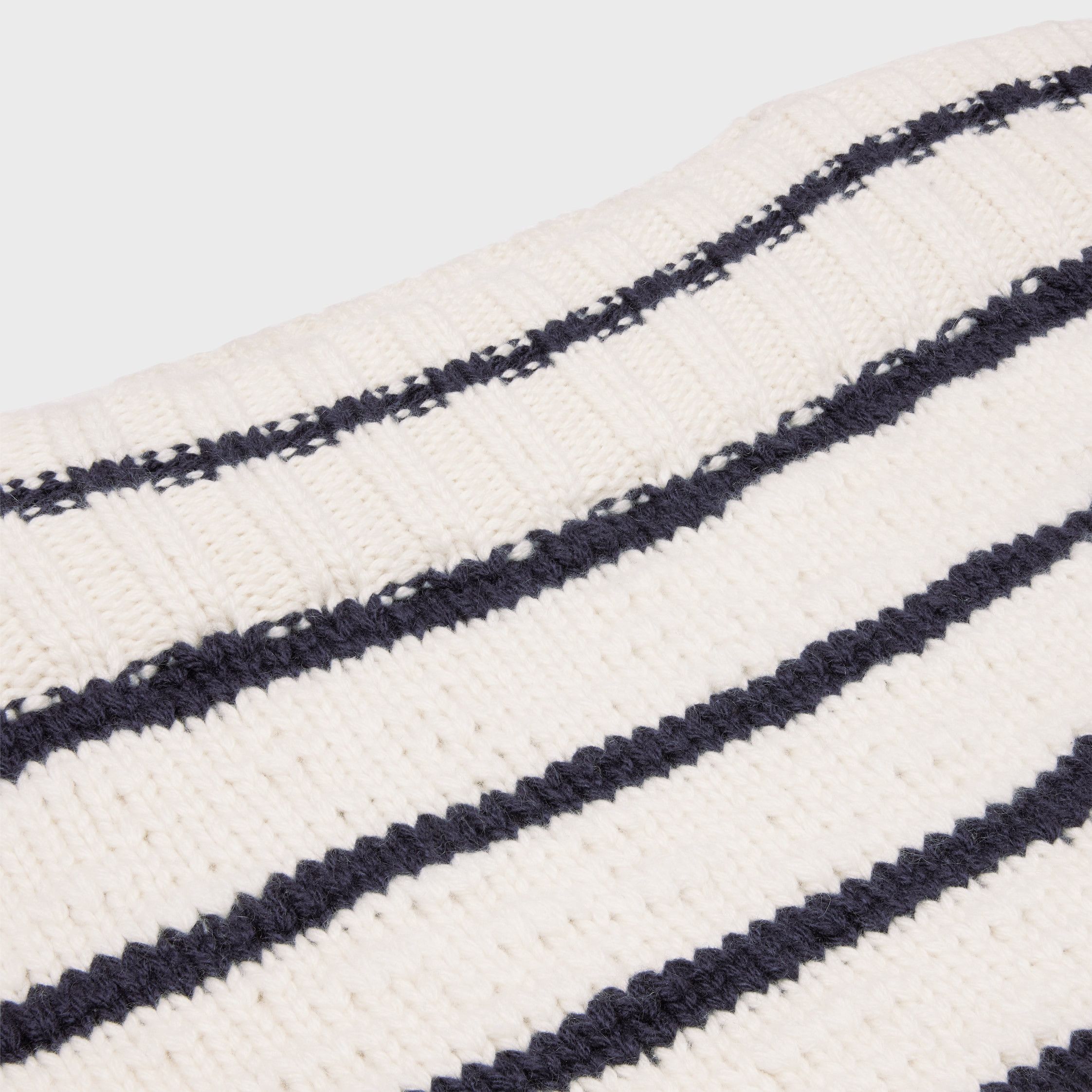 Celine MARINIÈRE BOAT NECK SWEATER IN CASHMERE off white/navy Size XS / US 0-2 / IT 36-38 - 3 Thumbnail