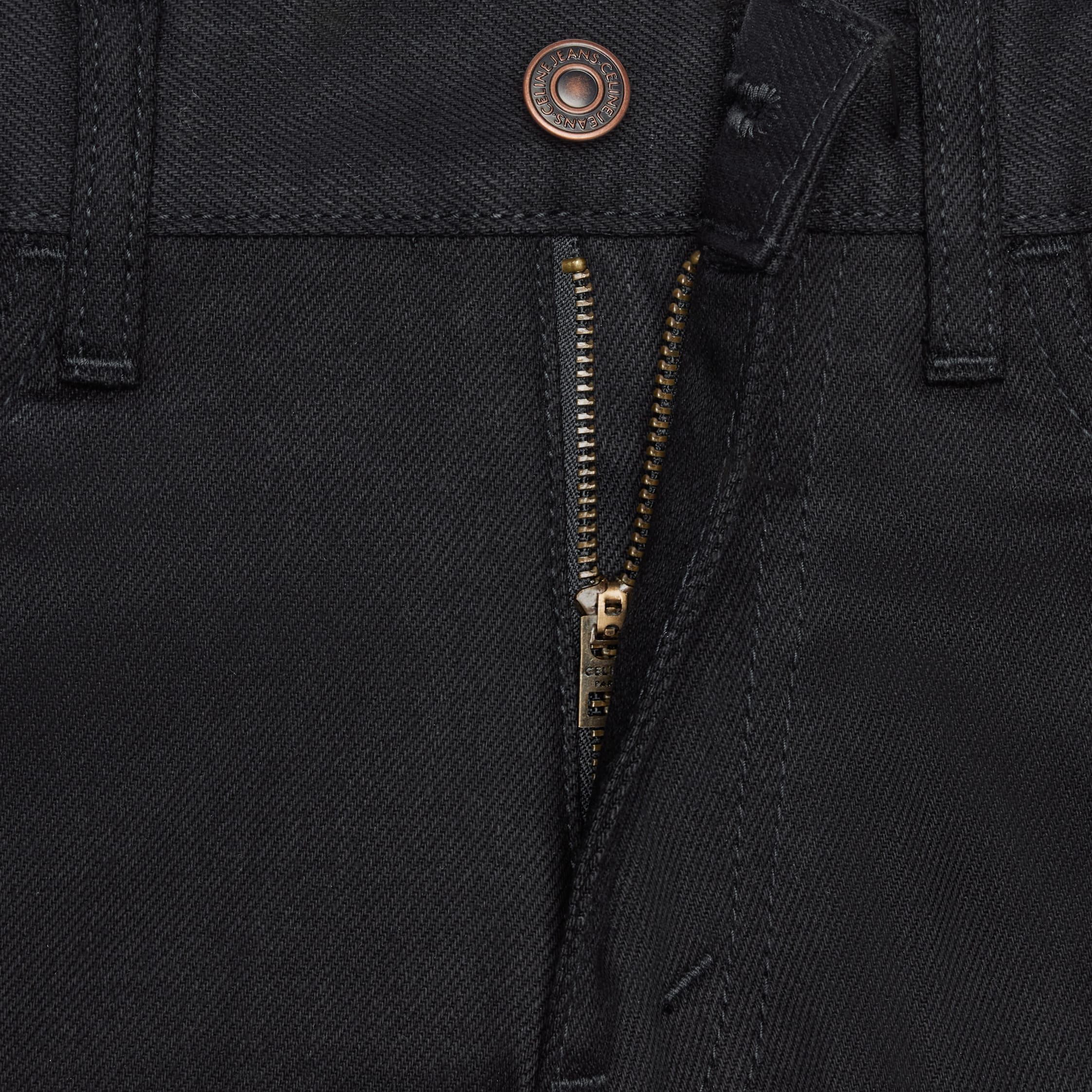Celine TESS JEANS IN PURE BLACK WASH DENIM pure black Size 26" / US 2 / IT 38 - 4 Thumbnail