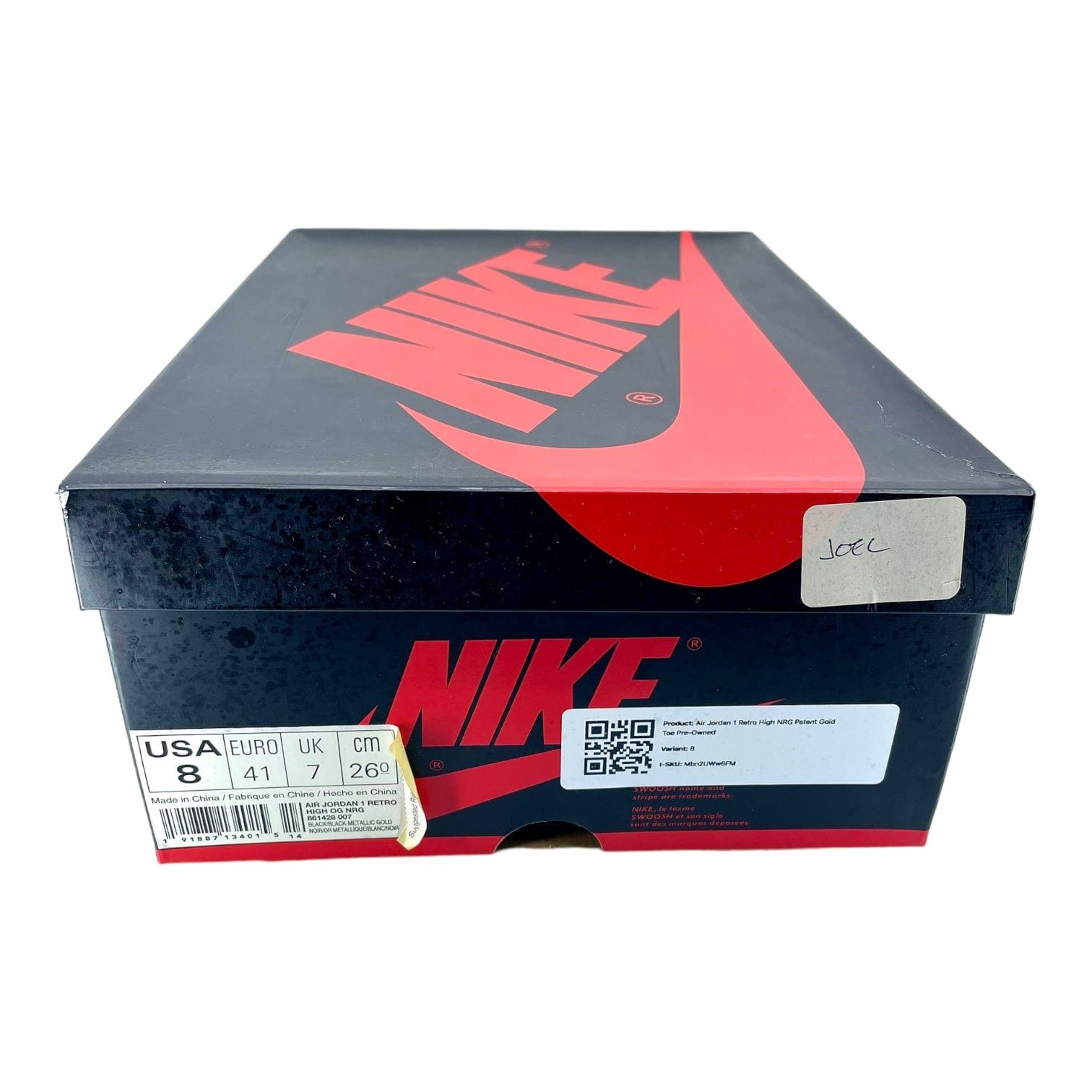 Nike 1 Retro High NRG Patent Gold Toe Size US 8 / EU 41 - 8 Thumbnail