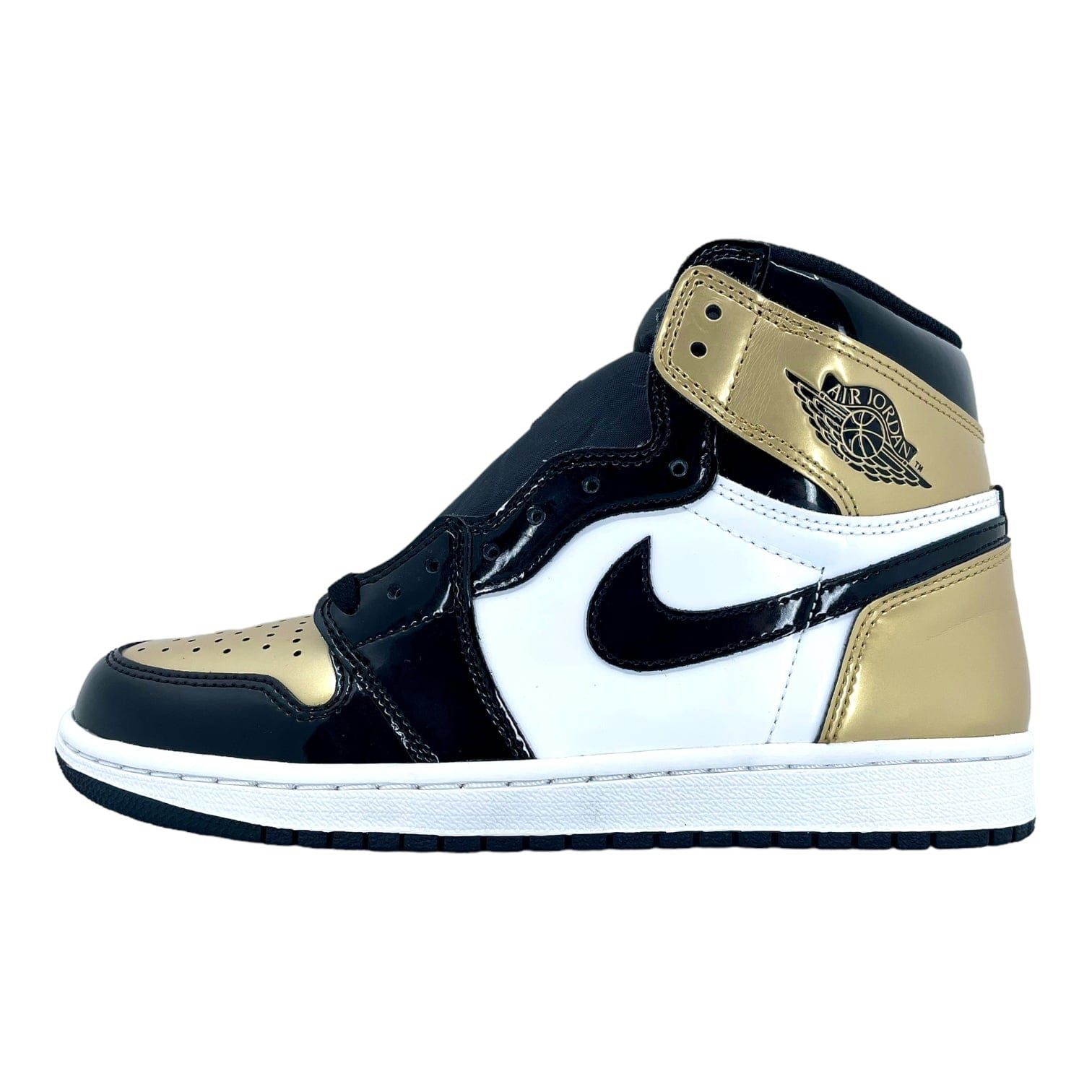 Nike 1 Retro High NRG Patent Gold Toe Size US 8 / EU 41 - 2 Thumbnail