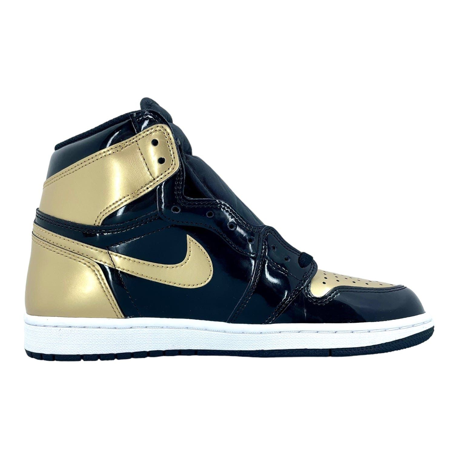 Nike 1 Retro High NRG Patent Gold Toe Size US 8 / EU 41 - 4 Thumbnail