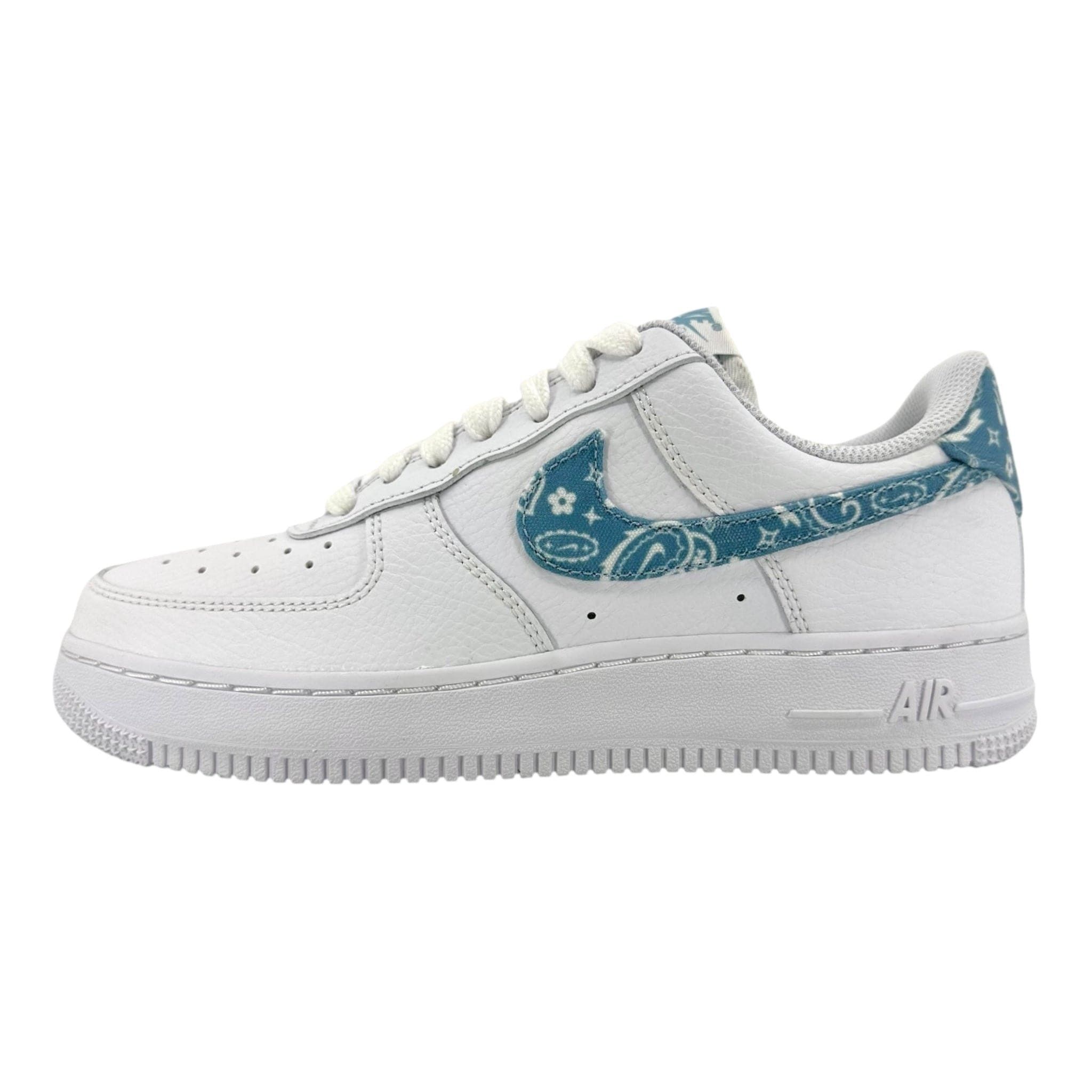 Nike Air Force 1 Low '07 Essential White Worn Blue Paisley (W) Size US 6.5 / IT 36.5 - 2 Thumbnail