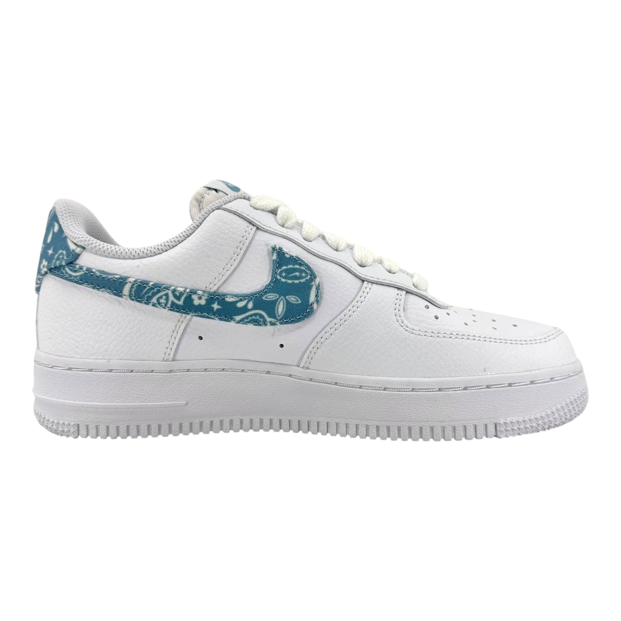 Nike Air Force 1 Low '07 Essential White Worn Blue Paisley (W) Size US 6.5 / IT 36.5 - 4 Thumbnail