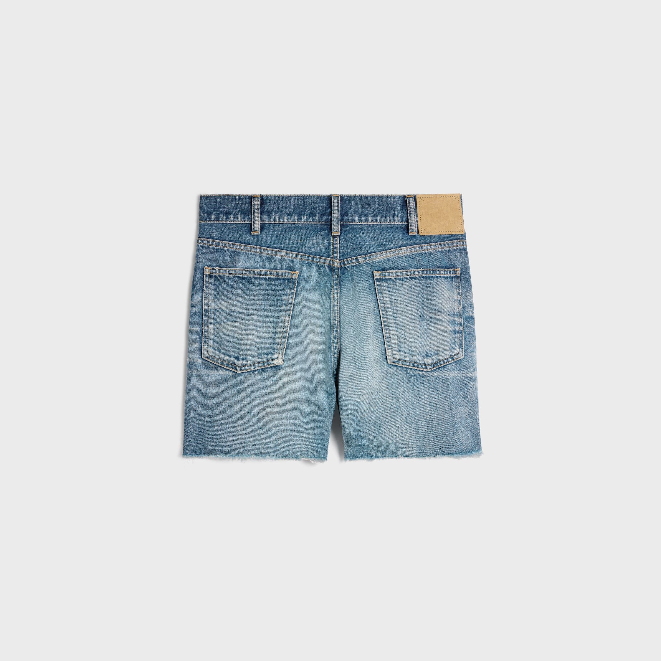 Celine SKATE SHORTS IN ELECTRIC SKY WASH DENIM Size 25" / US 0 / IT 36 - 2 Thumbnail