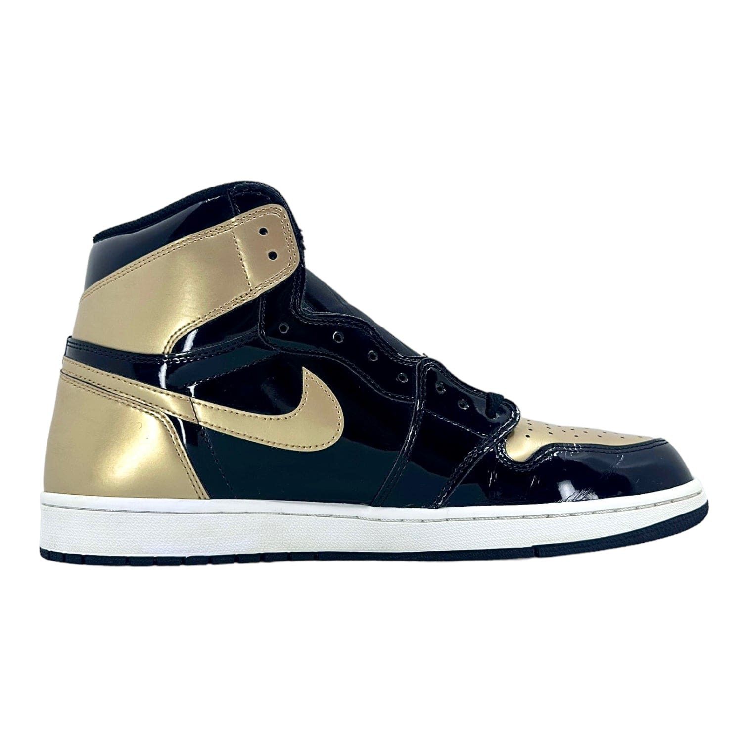 Nike 1 Retro High NRG Patent Gold Toe Size US 14 / EU 47 - 4 Thumbnail