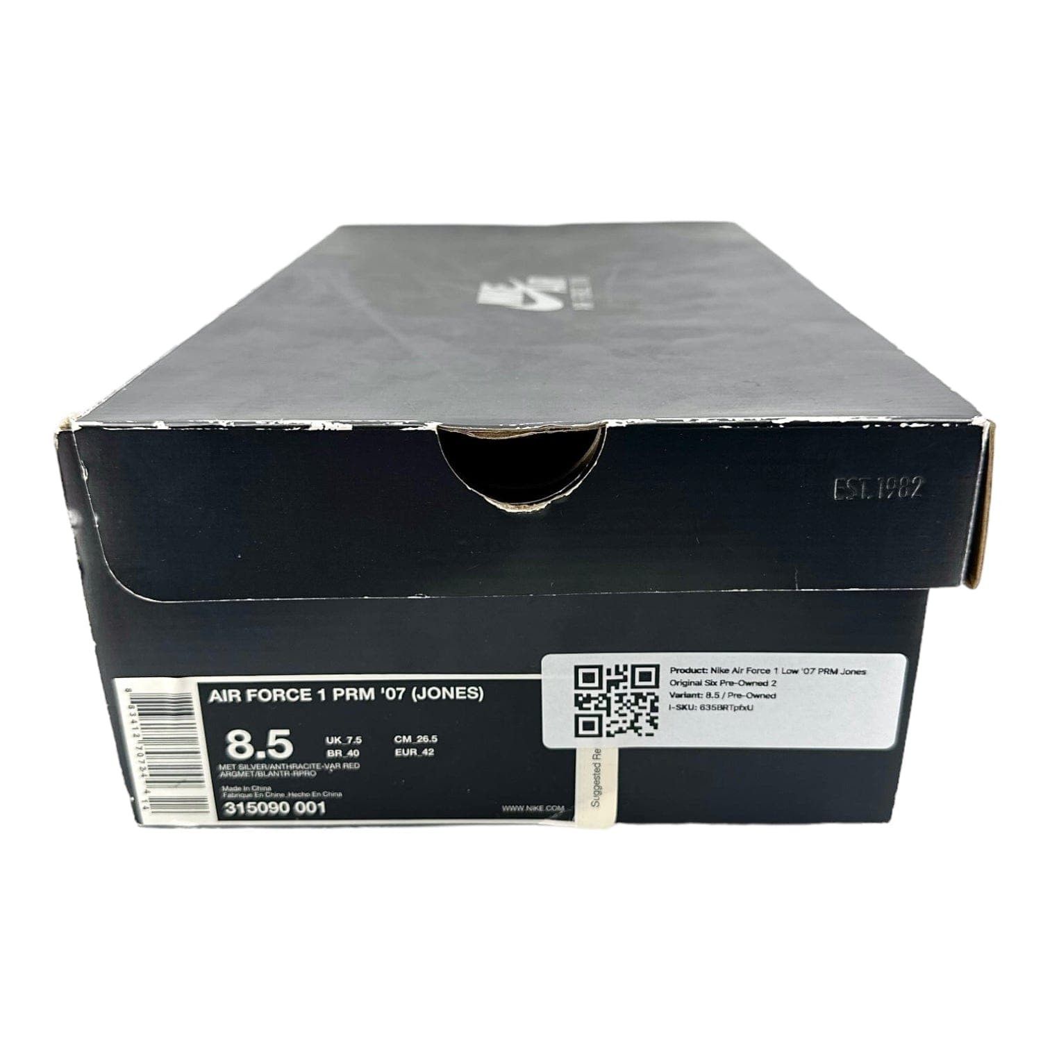 Nike Air Force 1 Low '07 PRM Jones Original Six Size US 8.5 / EU 41-42 - 8 Thumbnail