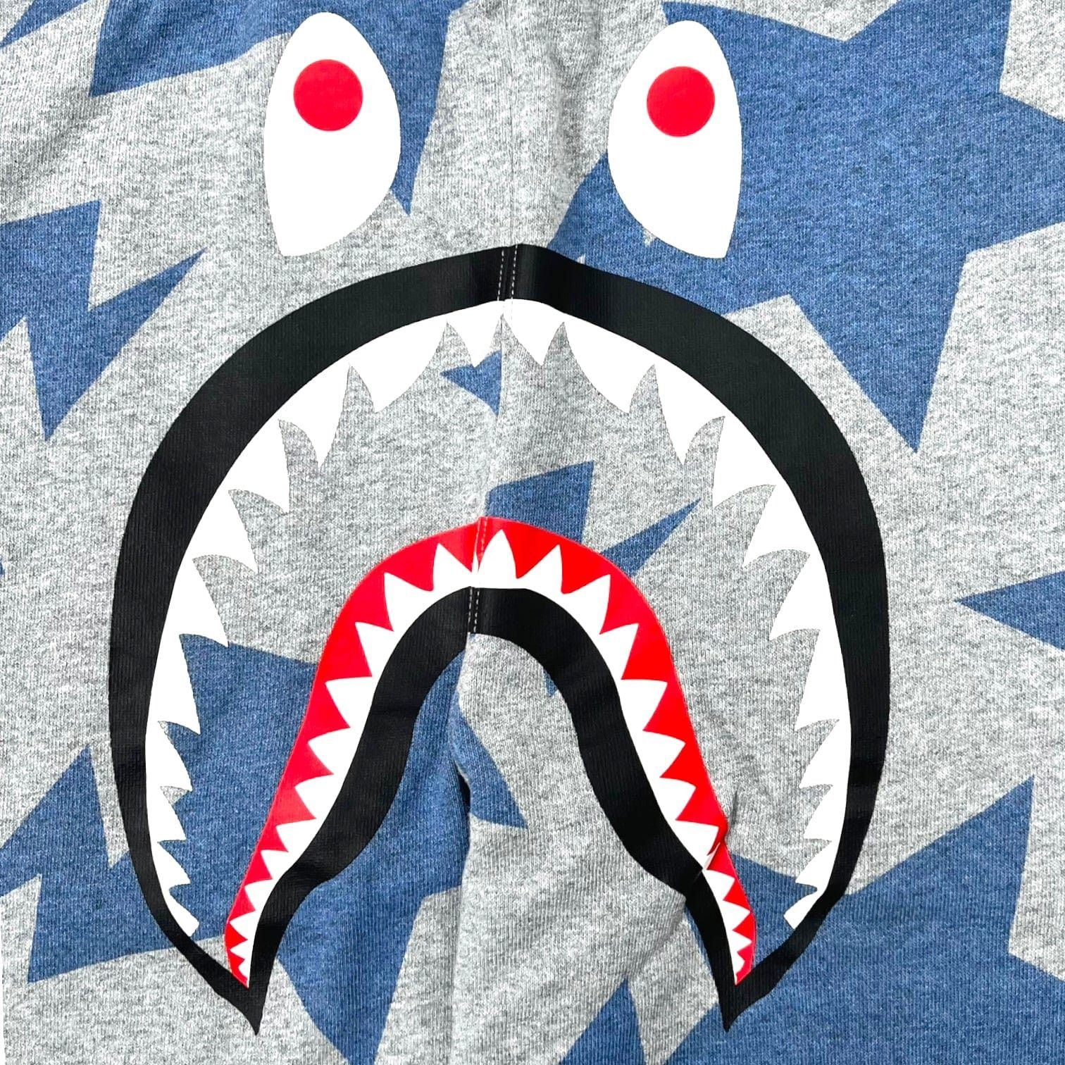 Bape Bape Sta Shark Stars Logo Sweatpants Grey Size US 40 / EU 56 - 3 Thumbnail