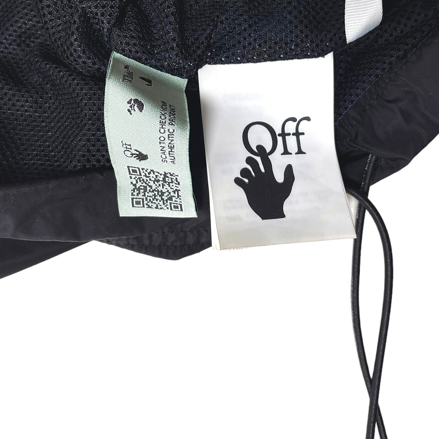 Off-White Diag Nylon Full Zip Jacket Black/Blue Size US S / EU 44-46 / 1 - 5 Thumbnail