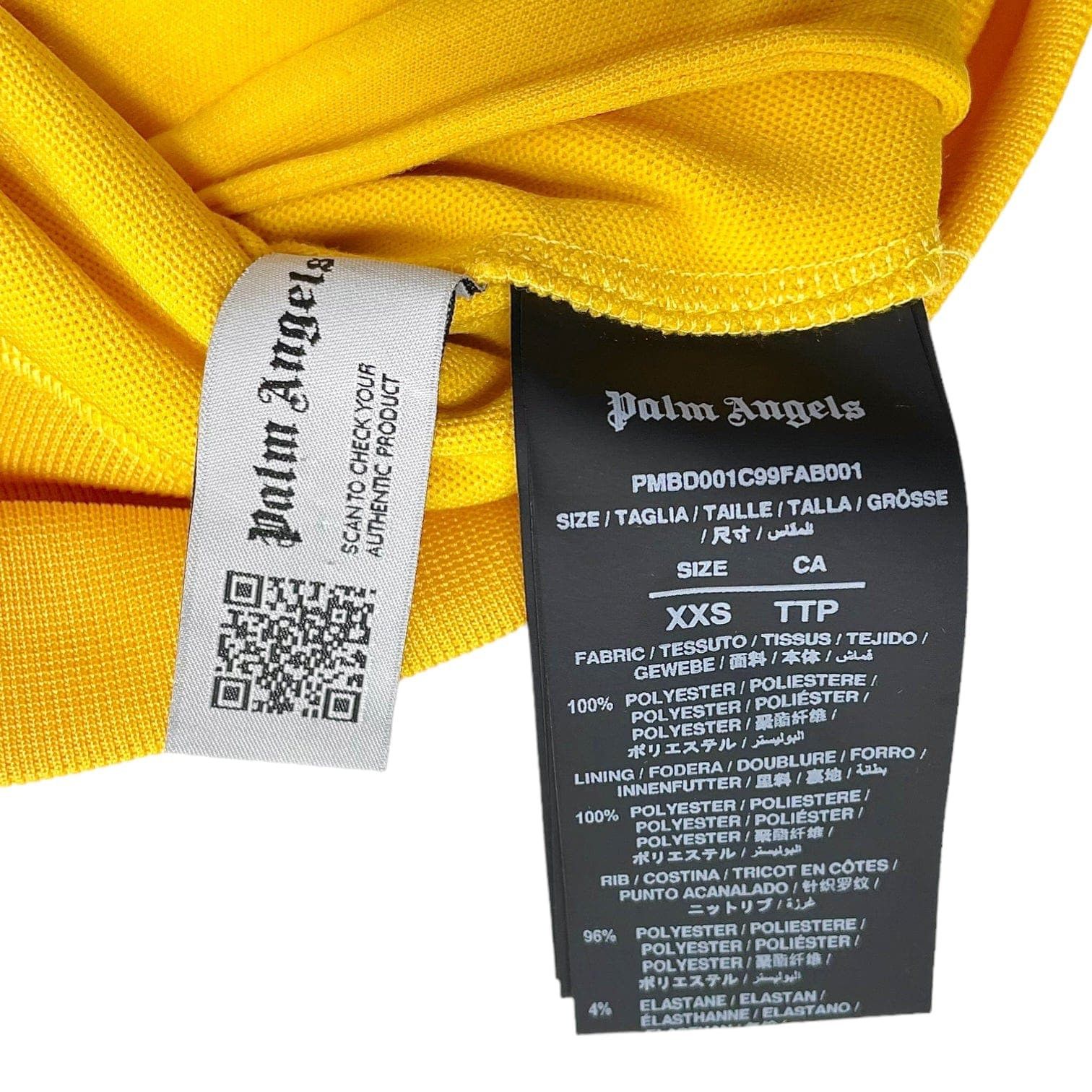 Palm Angels Classic Track Jacket Yellow Size US XXS / EU 40 - 4 Thumbnail