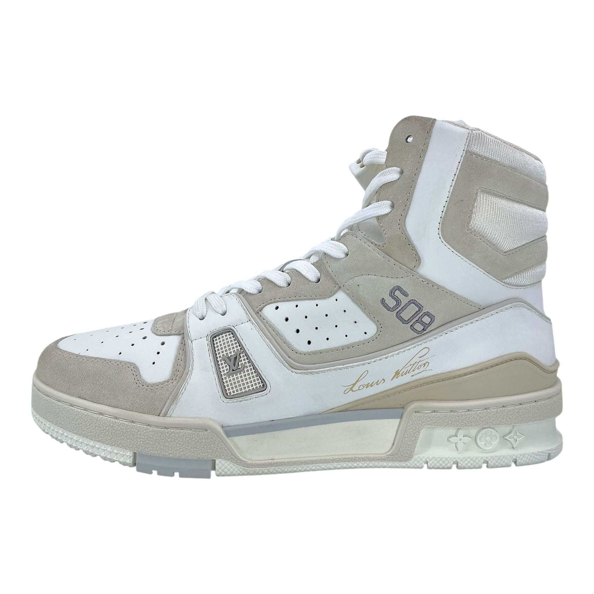 Louis Vuitton LV Trainer High White Iridescent Size US 6.5 / EU 39-40 - 2 Thumbnail