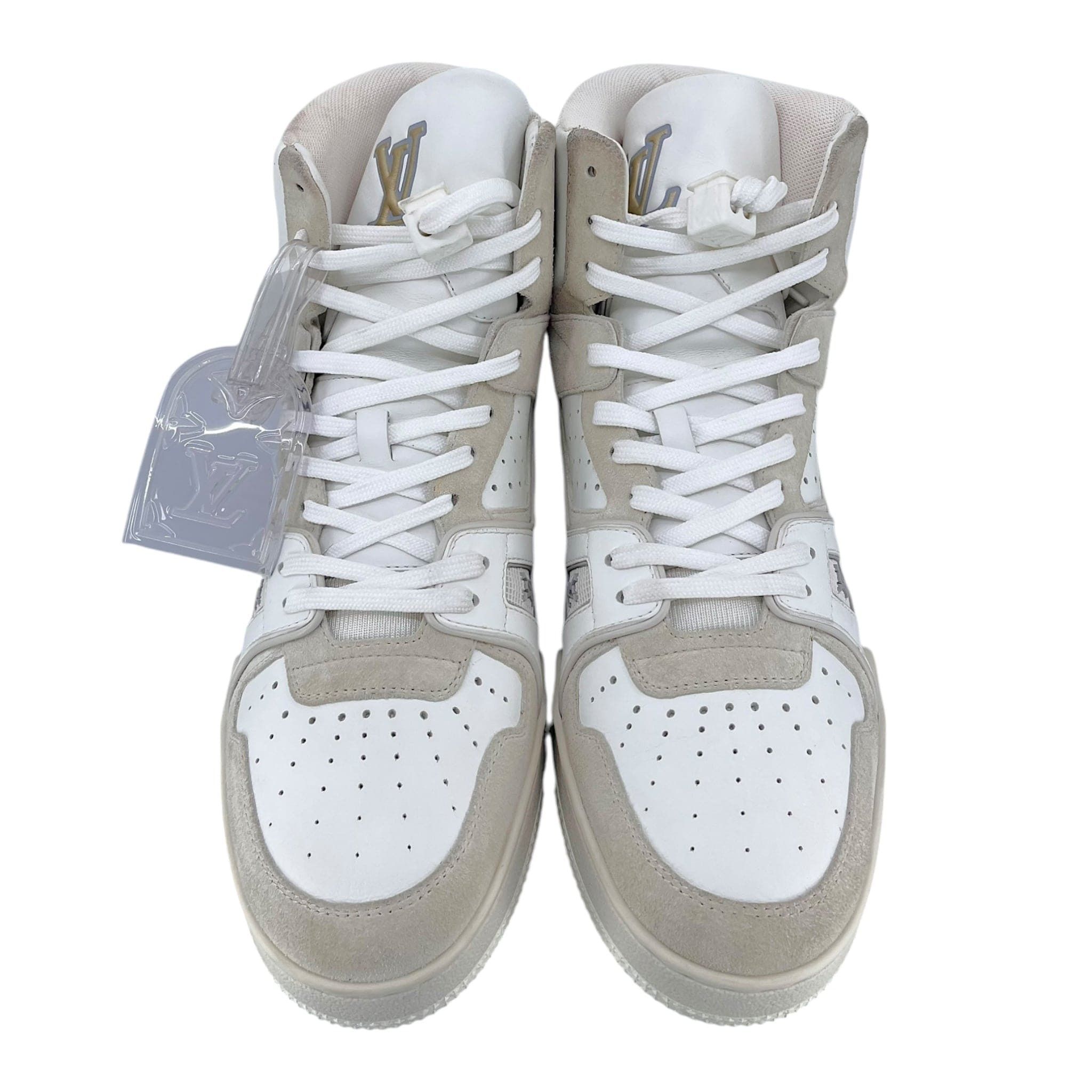 Louis Vuitton LV Trainer High White Iridescent Size US 6.5 / EU 39-40 - 5 Thumbnail