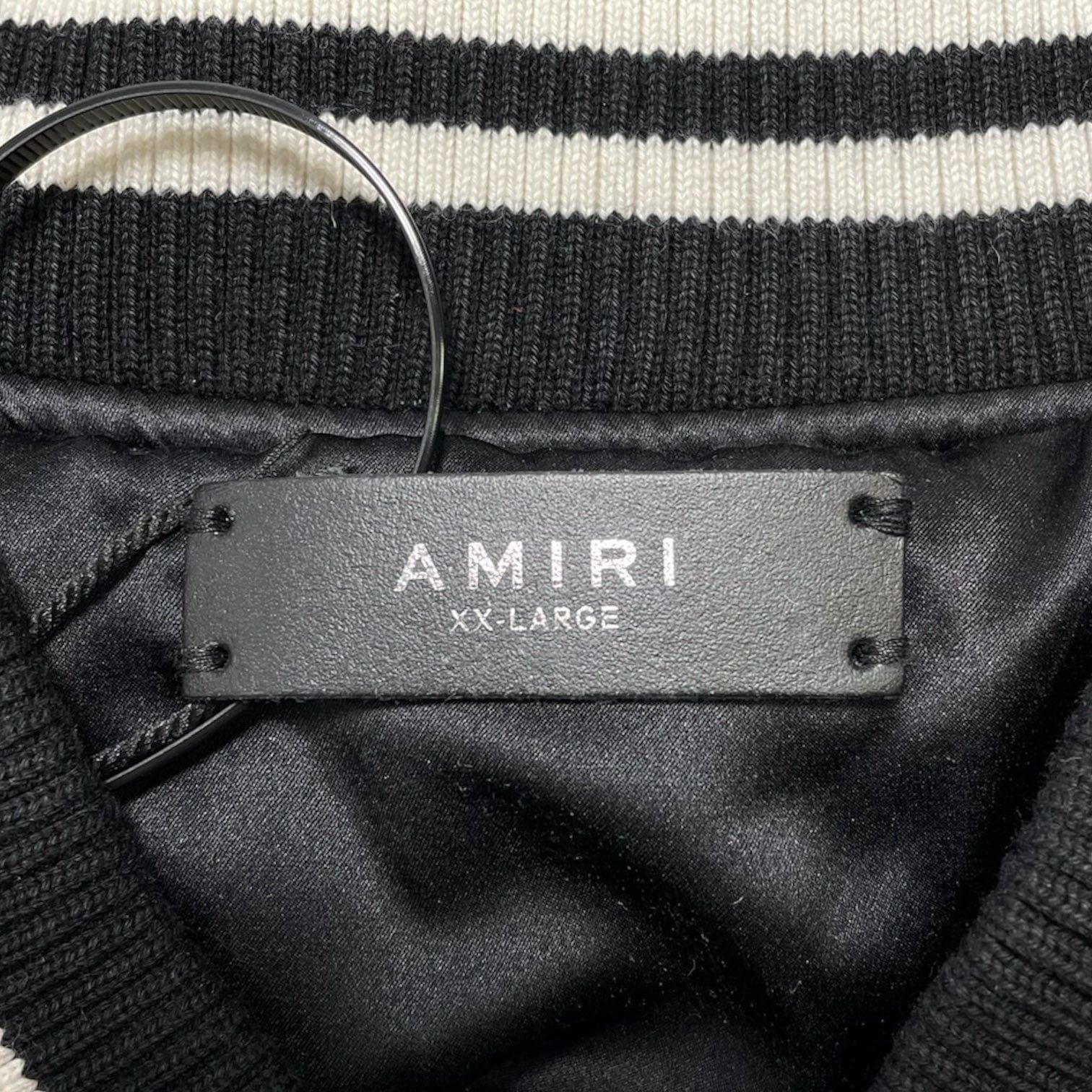 Amiri Amiri Leopard Print Silk Bomber Jacket Rainbow Black Multi Size US XS / EU 42 / 0 - 4 Thumbnail