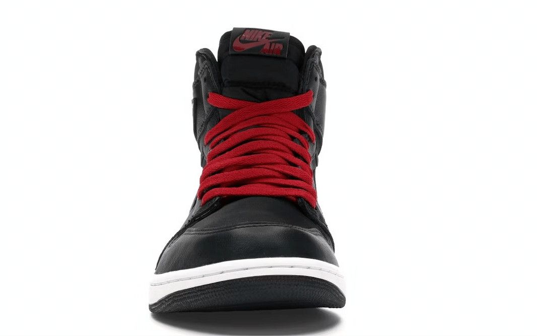 Nike 1 Retro High Black Satin Gym Red Size US 9 / EU 42 - 3 Thumbnail