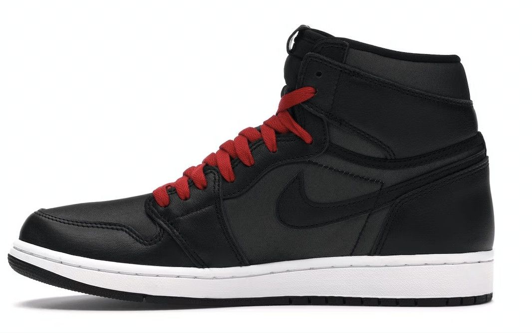Nike 1 Retro High Black Satin Gym Red Size US 9 / EU 42 - 2 Thumbnail