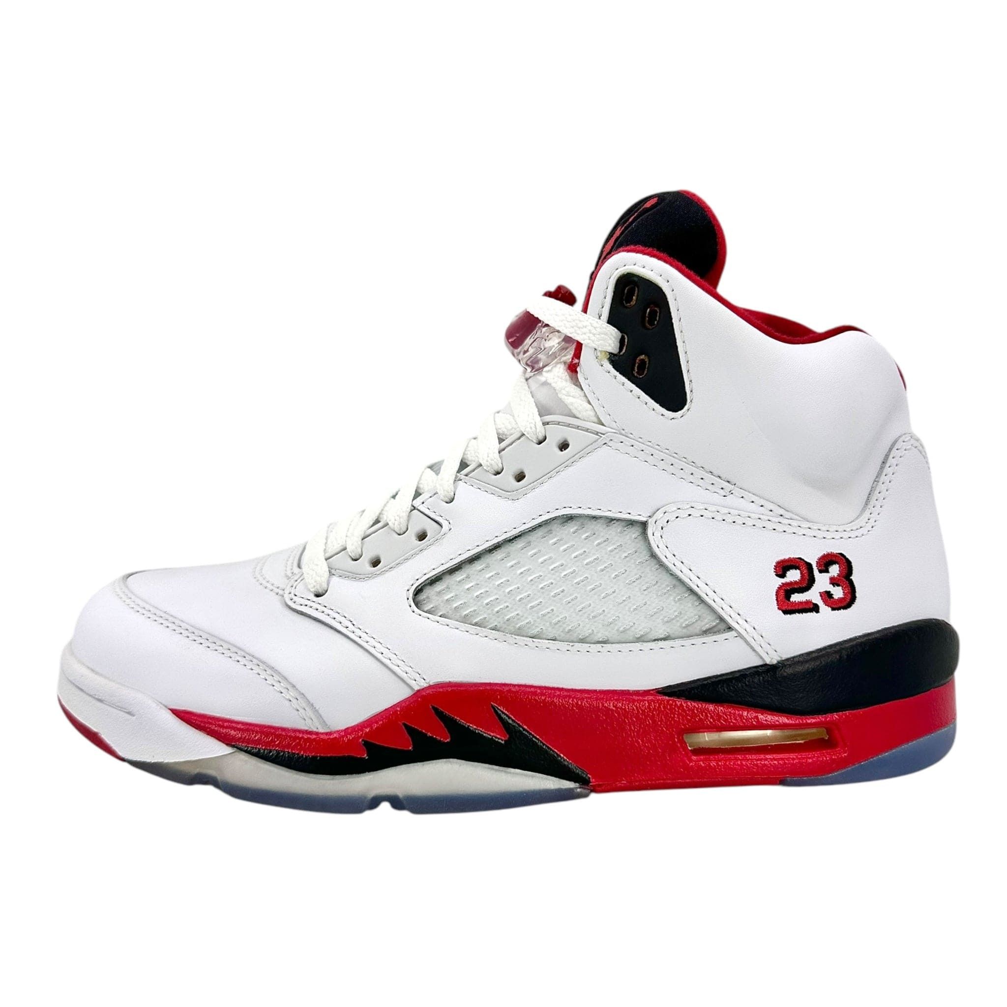 Nike 5 Retro Fire Red Black Tongue (2013) Size US 9.5 / EU 42-43 - 2 Thumbnail