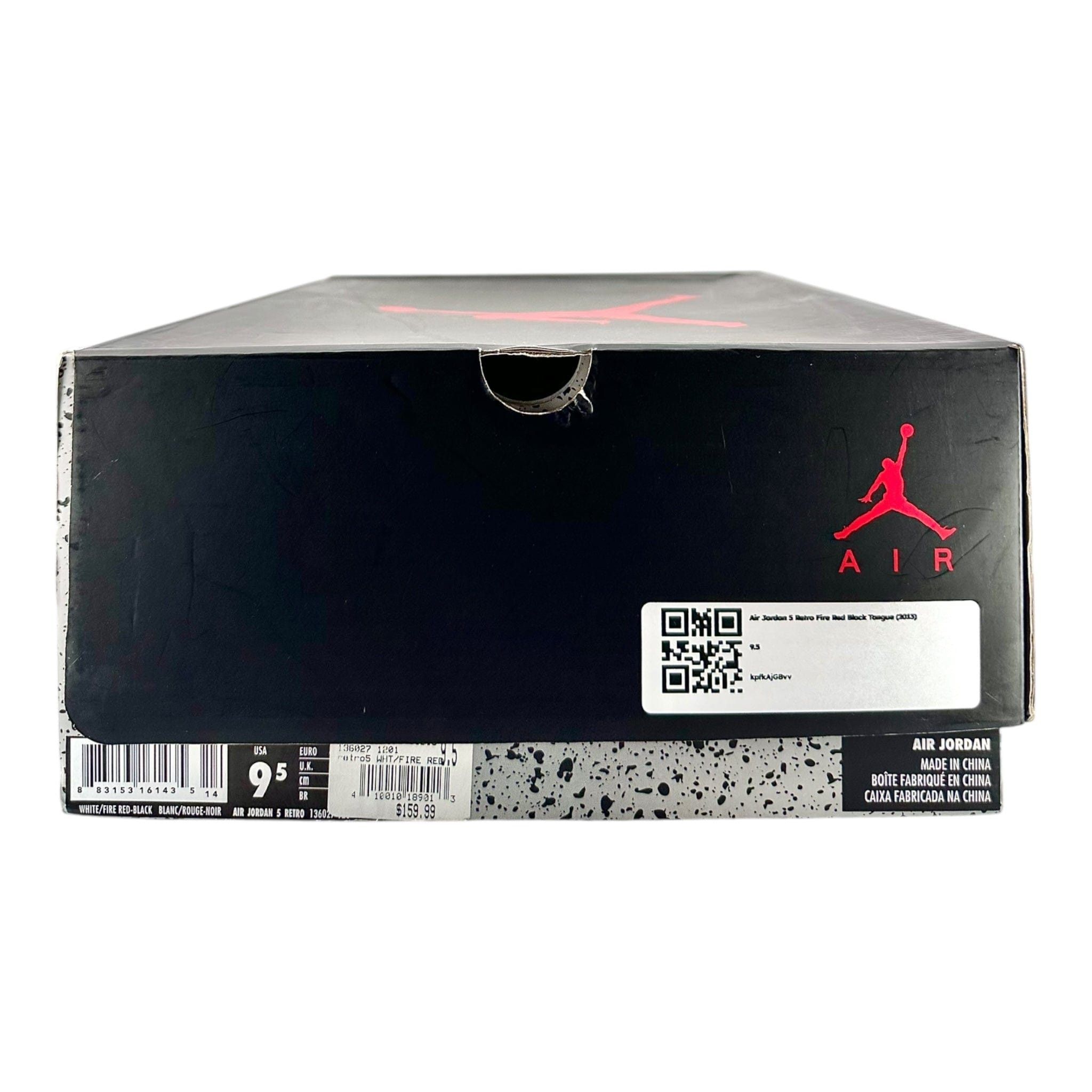 Nike 5 Retro Fire Red Black Tongue (2013) Size US 9.5 / EU 42-43 - 8 Thumbnail