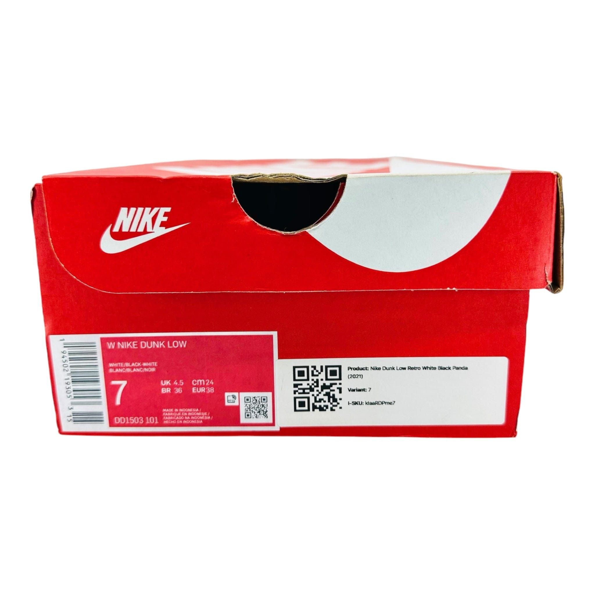 Nike Dunk Low Retro White Black Panda (2021) Size US 9 / EU 42 - 8 Thumbnail