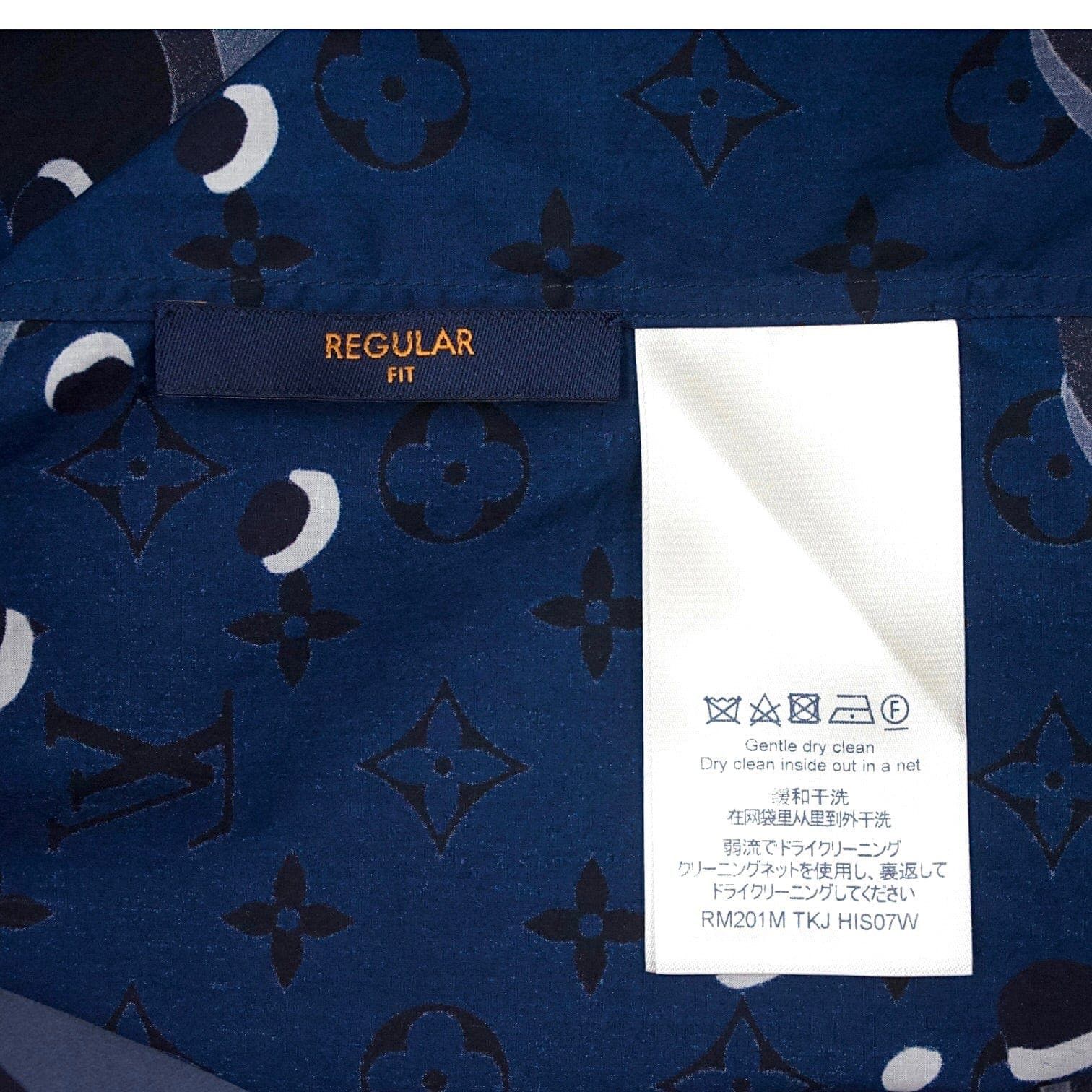 Louis Vuitton Camouflage DNA Button Up Shirt Blue Camo Size US L / EU 52-54 / 3 - 7 Thumbnail