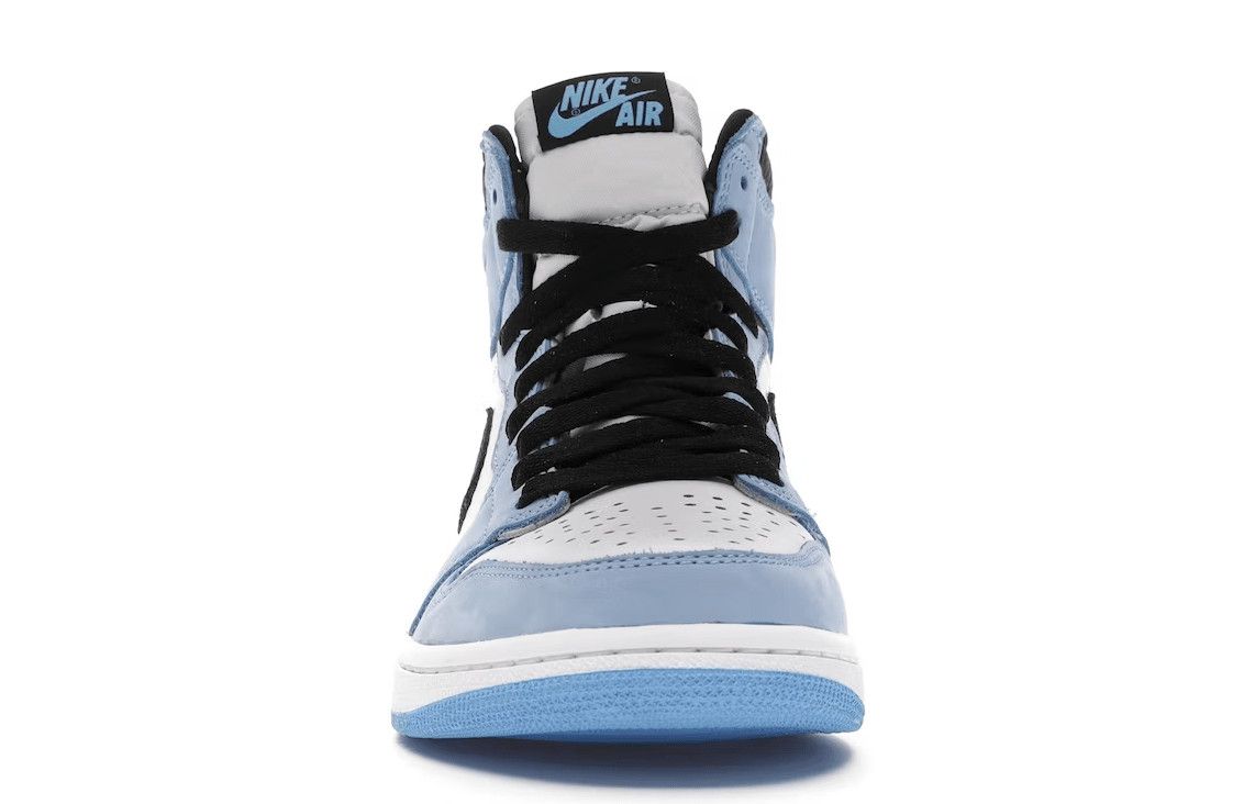 Nike Air Jordan 1 Retro High White University Blue Black Size US 9 / EU 42 - 3 Thumbnail