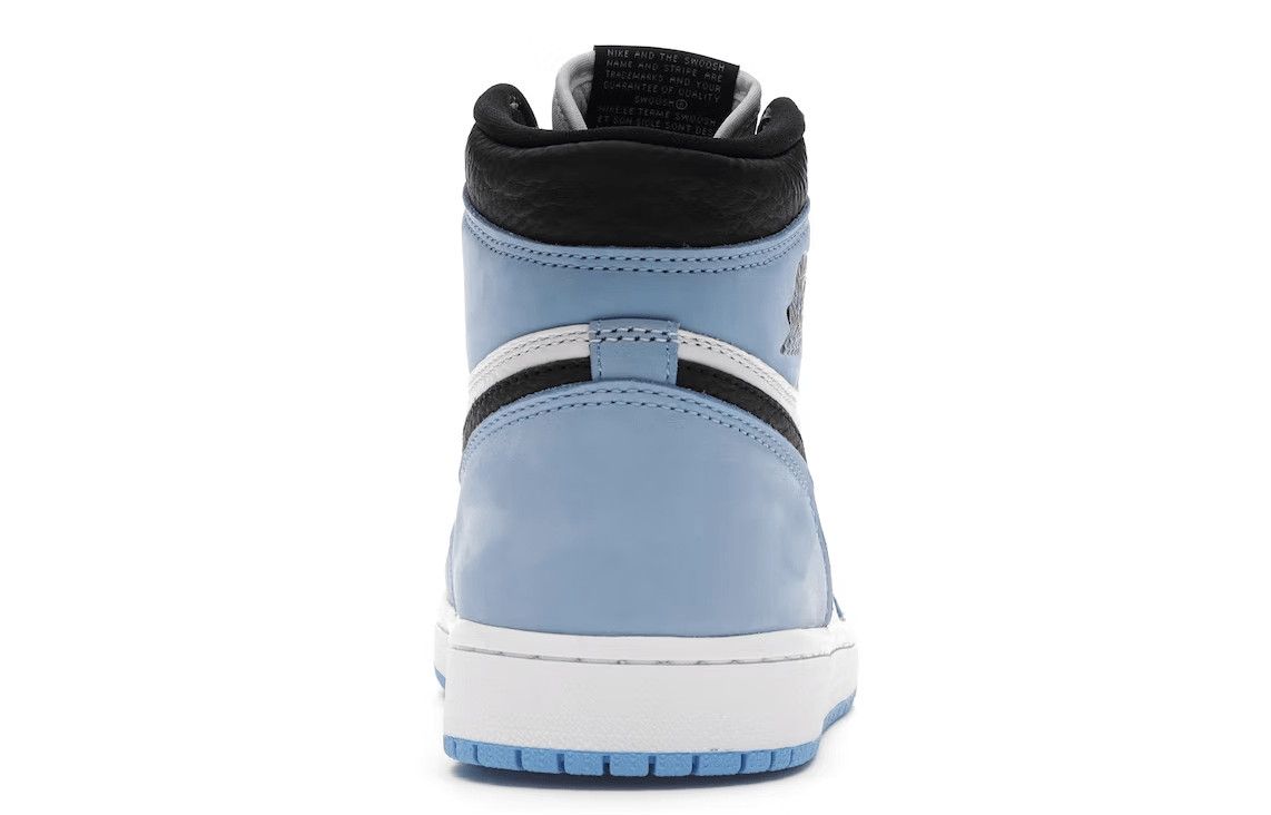 Nike Air Jordan 1 Retro High White University Blue Black Size US 9 / EU 42 - 4 Thumbnail