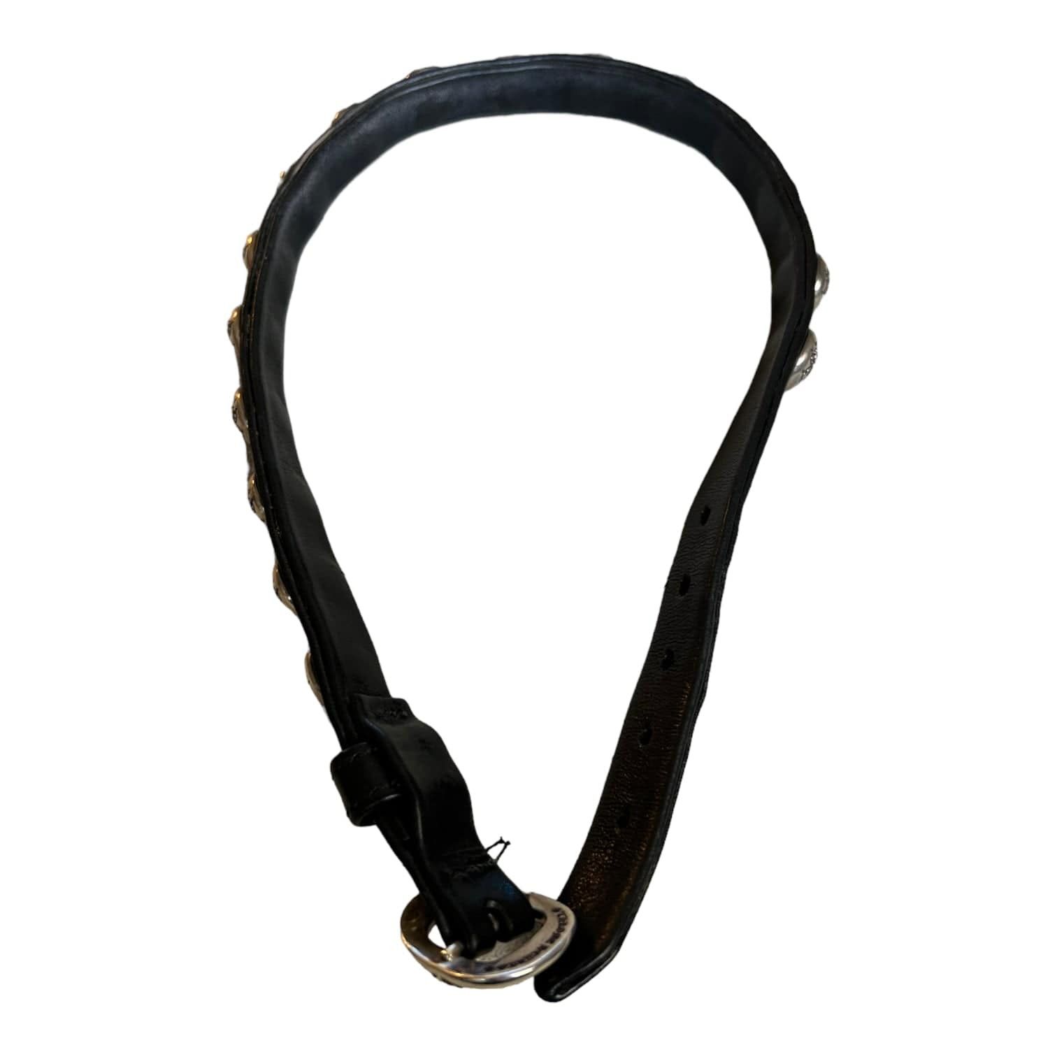 Chrome Hearts Double Wrap Dagger Gunslinger Leather Bracelet Black (.925 Size ONE SIZE - 6 Thumbnail