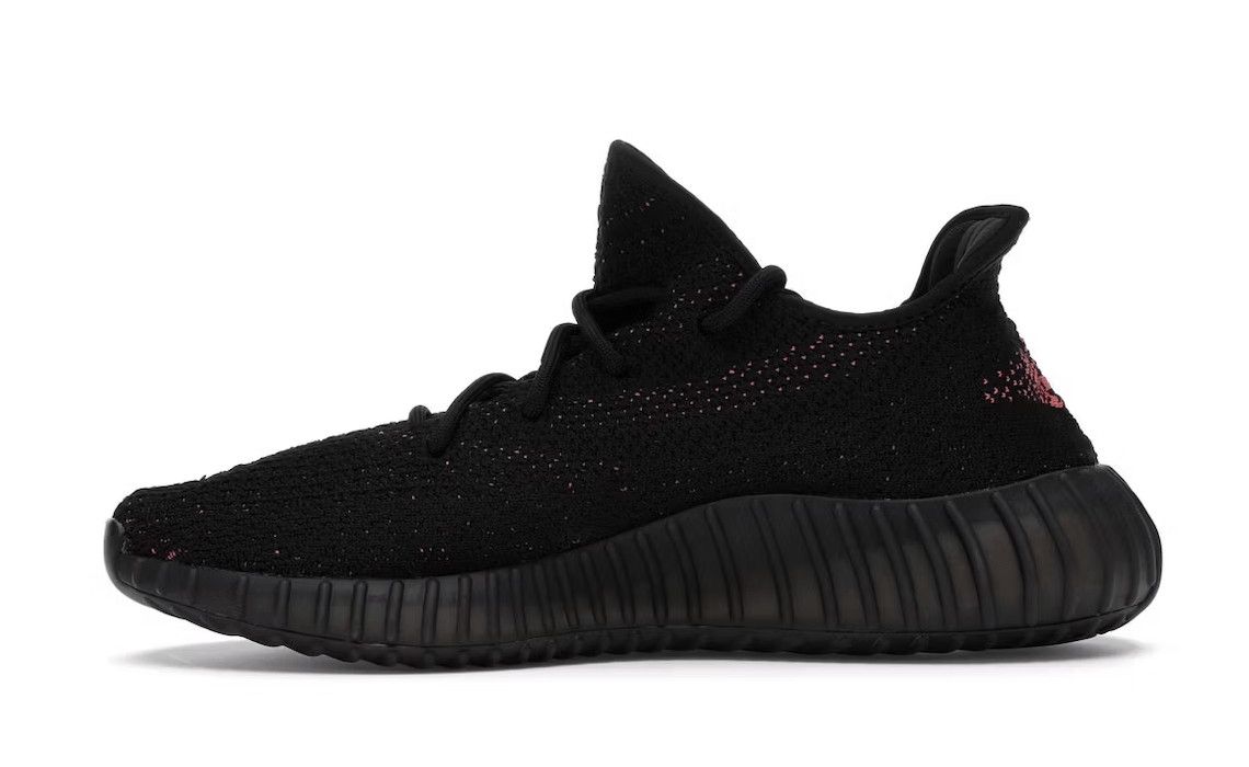 Adidas Yeezy Boost 350 V2 Core Black Red Size US 9 / EU 42 - 2 Thumbnail
