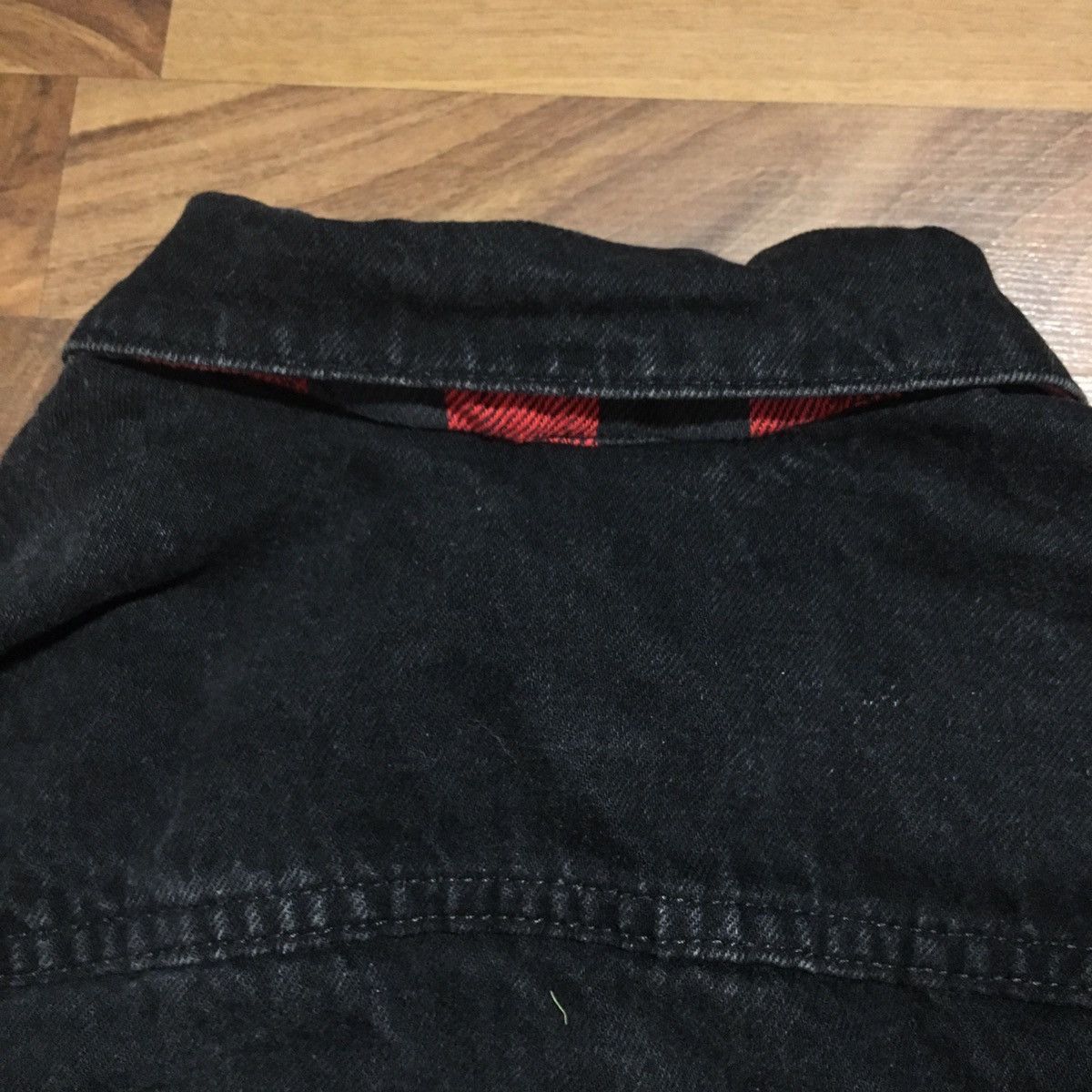 Vintage Vintage Levi’s Flannel Lined Black Denim Jacket Size US M / EU 48-50 / 2 - 7 Thumbnail
