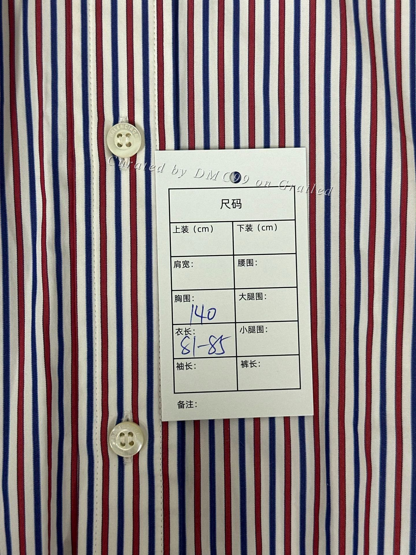 Balenciaga Balenciaga Double B Logo Red Blue Check Shirt Jacket Size XS / US 0-2 / IT 36-38 - 4 Thumbnail