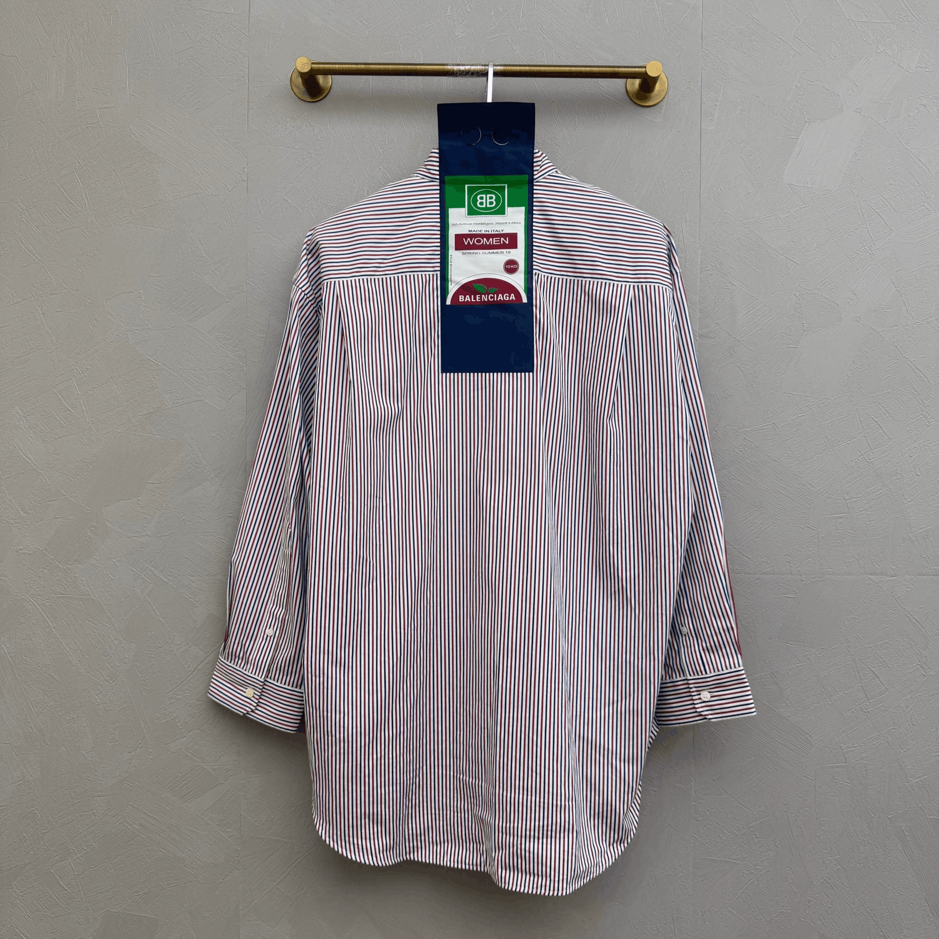 Balenciaga Balenciaga Double B Logo Red Blue Check Shirt Jacket Size XS / US 0-2 / IT 36-38 - 3 Thumbnail
