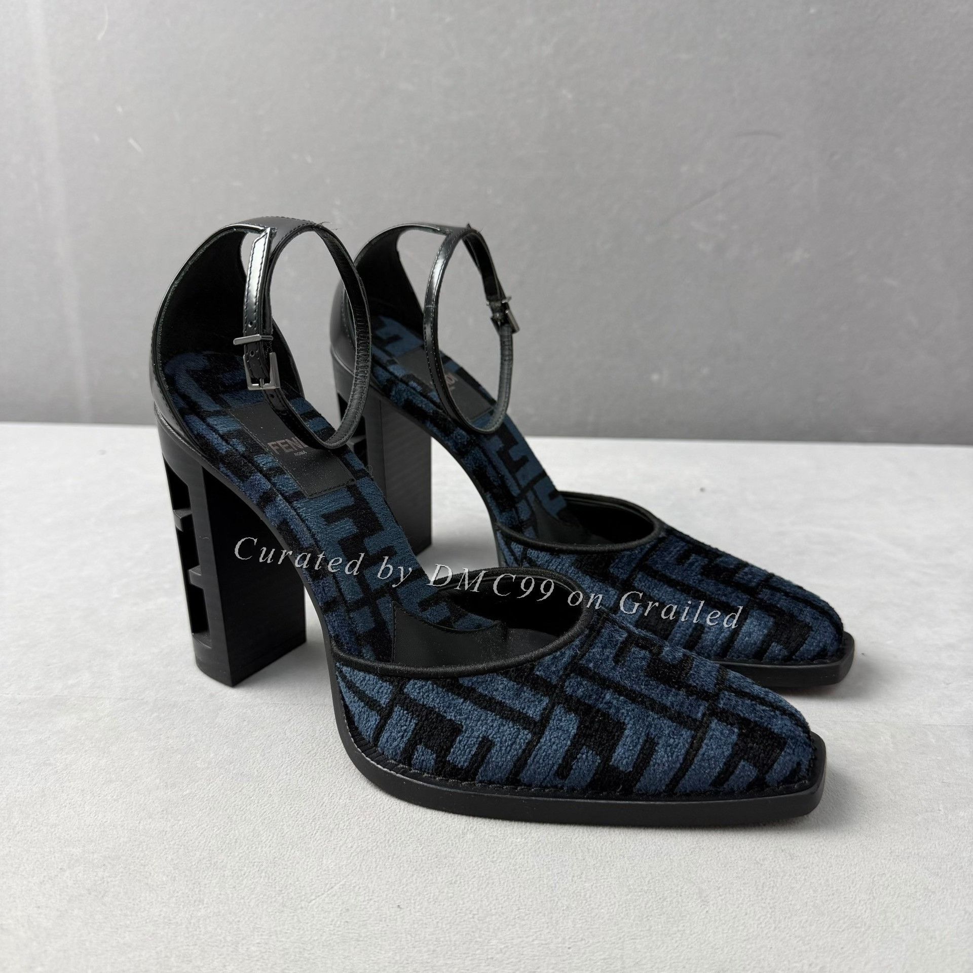 Fendi Fendi Double F Logo Open Heel Heels Size US 5 / IT 35 - 3 Thumbnail