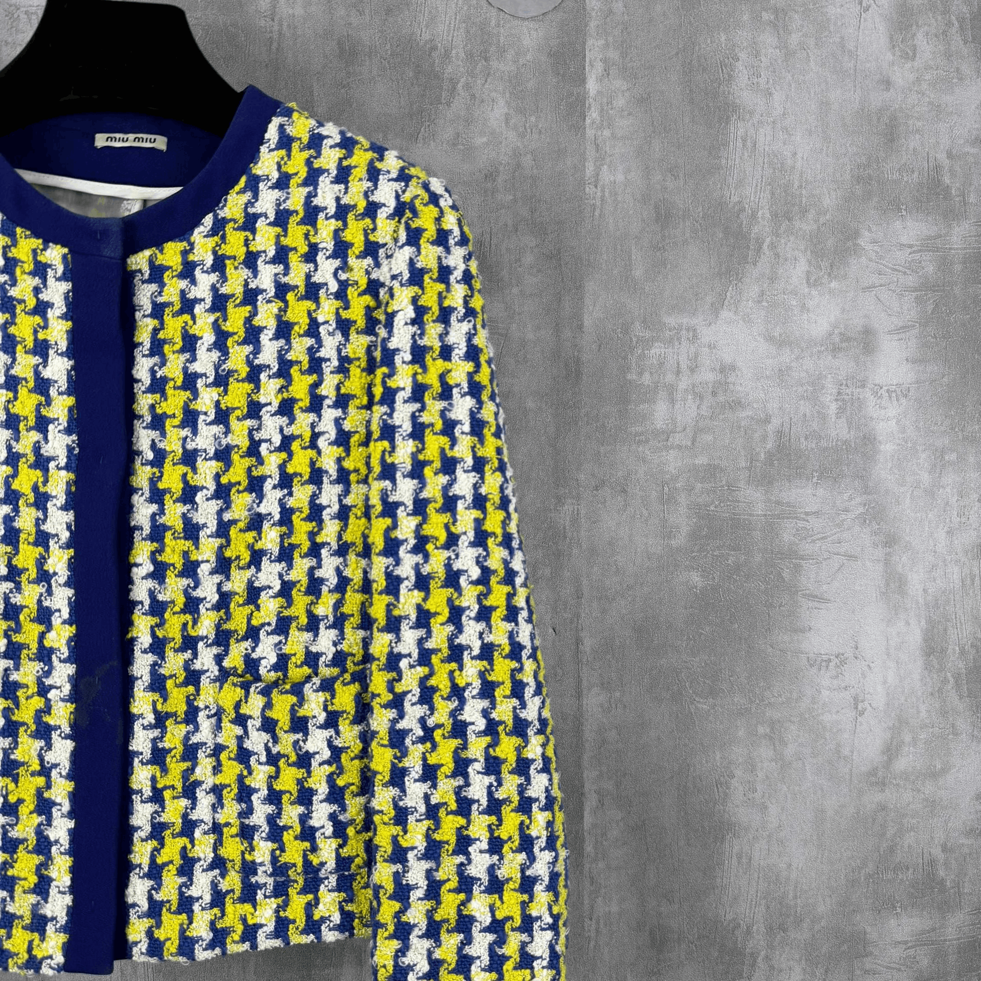 Miu Miu Miumiu Tweed Houndstooth Casual Jacket Size S / US 4 / IT 40 - 2 Thumbnail