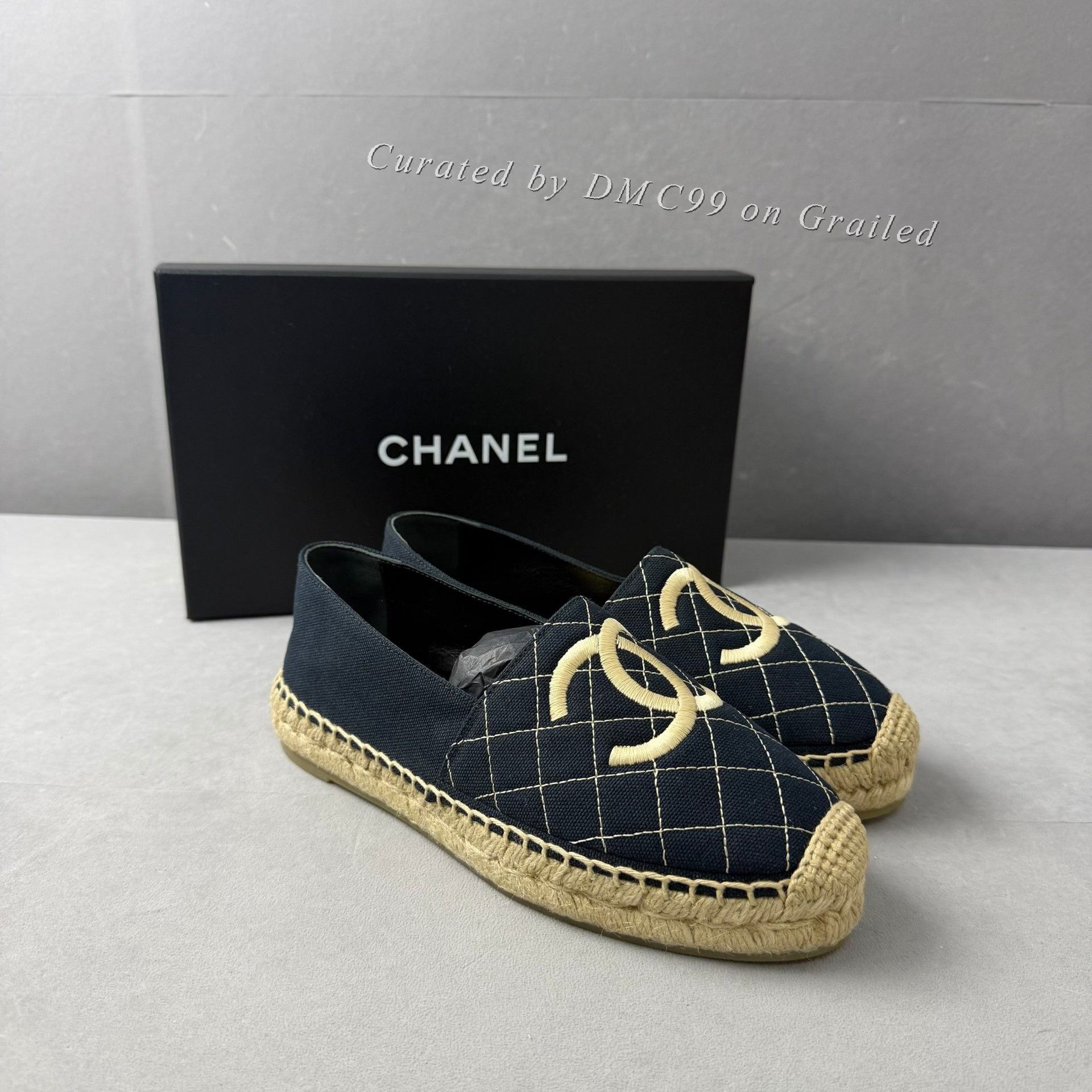 Chanel Chanel Embroidered CC Logo Espadrilles Size US 5 / IT 35 - 4 Thumbnail