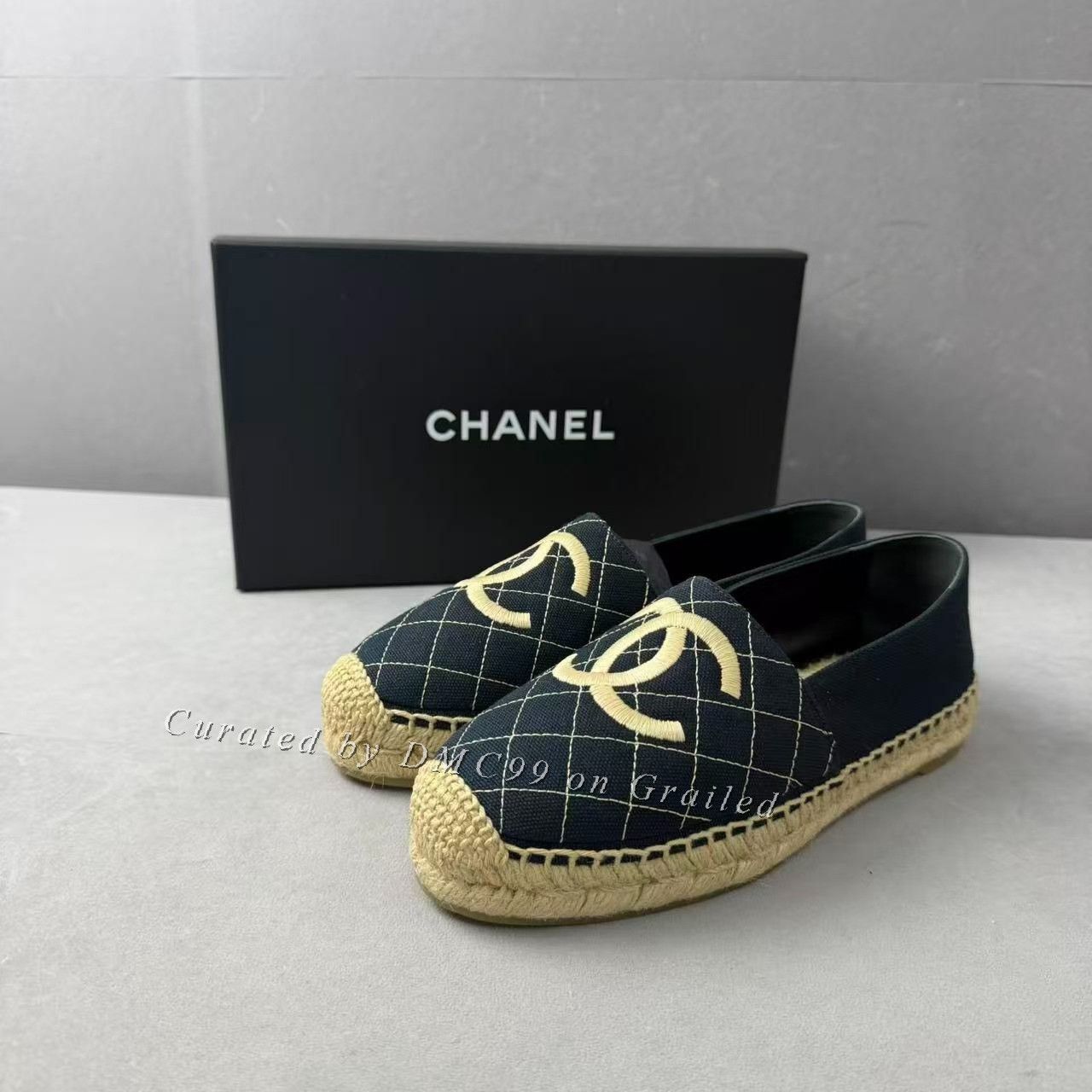 Chanel Chanel Embroidered CC Logo Espadrilles Size US 5 / IT 35 - 2 Thumbnail