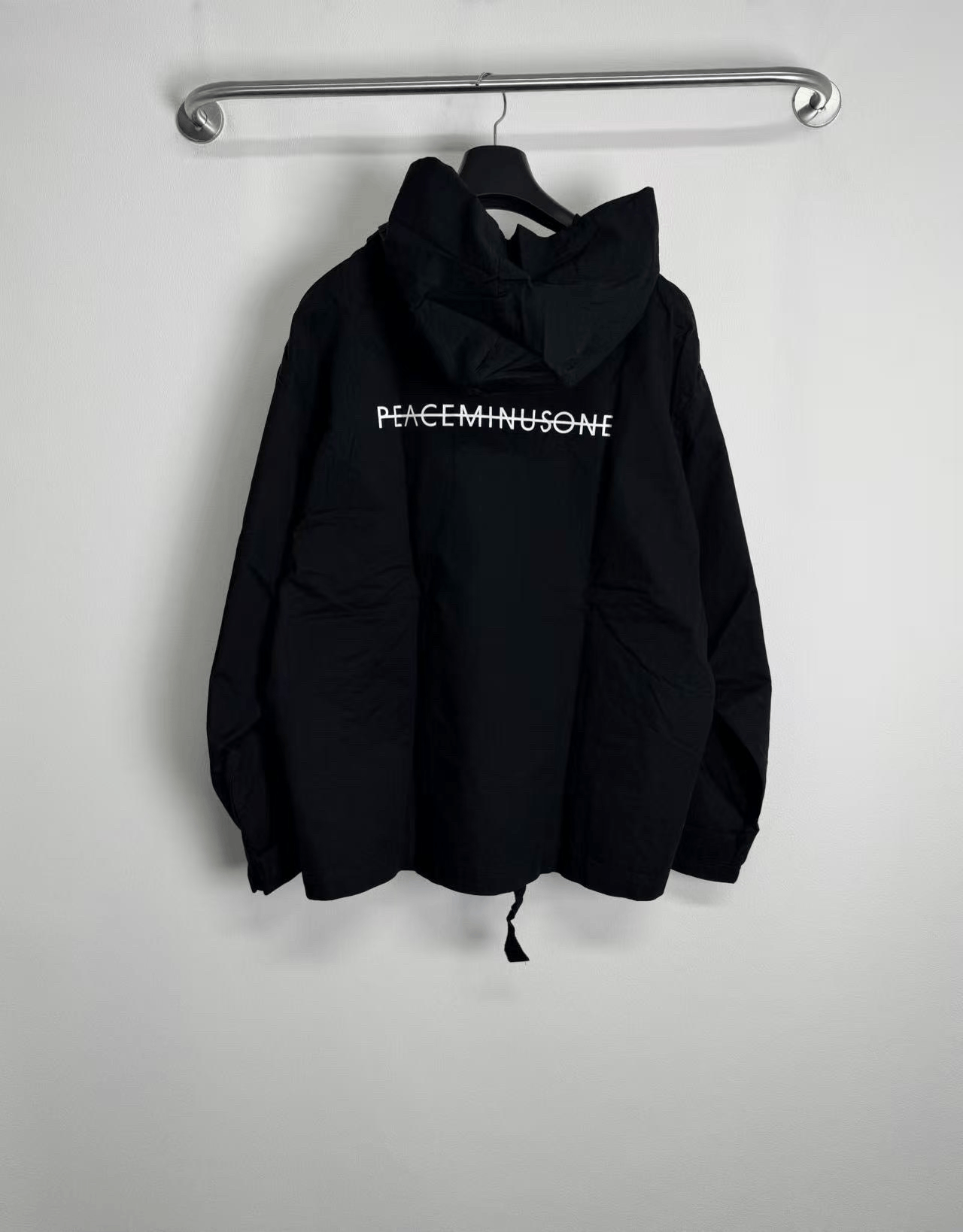 peaceminusone Peaceminusone PMO Black Hooded Jacket Size US M / EU 48-50 / 2 - 4 Thumbnail