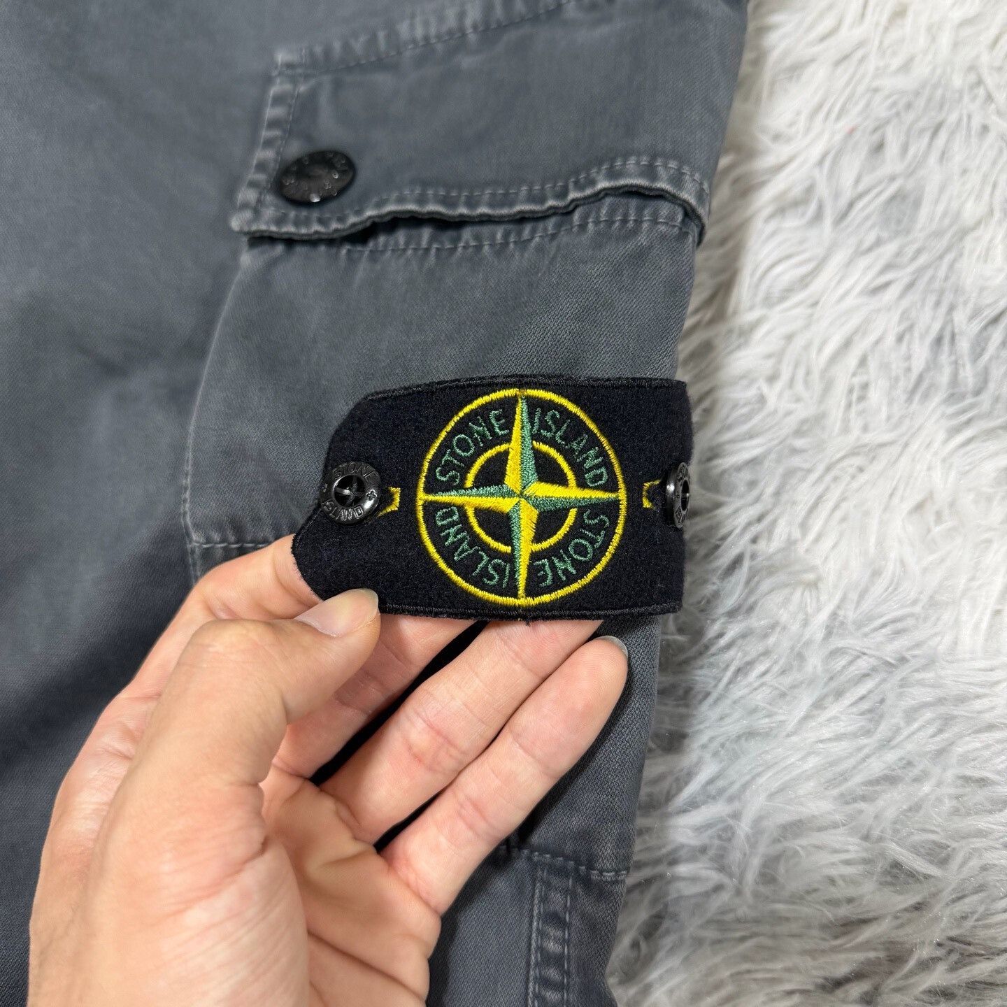 Stone Island Stone Island Washed Cargo Pants W30 Size US 30 / EU 46 - 3 Thumbnail